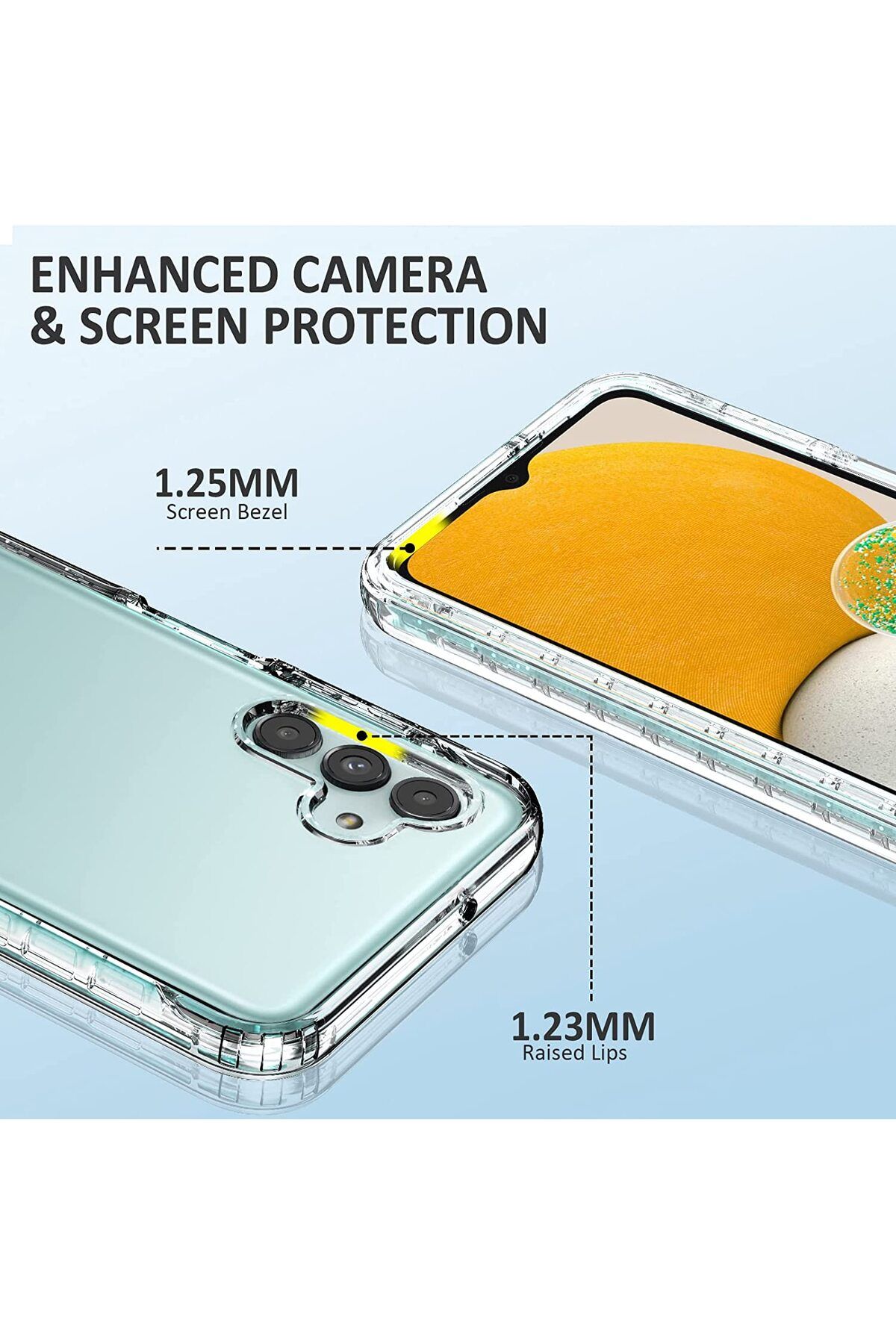 ALC MOBILE-360 case compatible with Samsung Galaxy A13 5G - V2 Transparent front and back 4