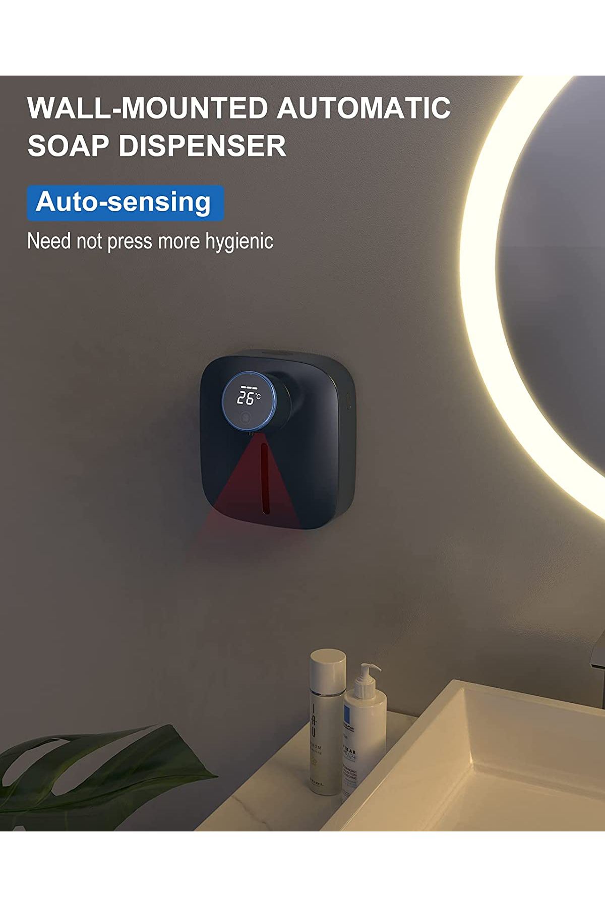 CLAUSTEEL-Auto Dispenser X101, Touch Sensor, Foam Soap/Disinfectant, LED Temp & Foam Level Display 8