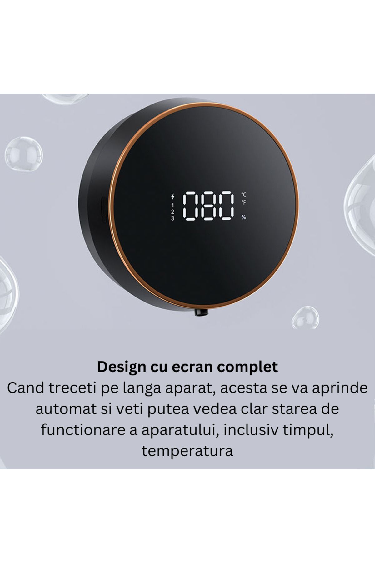 CLAUSTEEL-Auto Foam Dispenser, Touch Sensor, LED Display, Battery & Foam Level Indicator 5