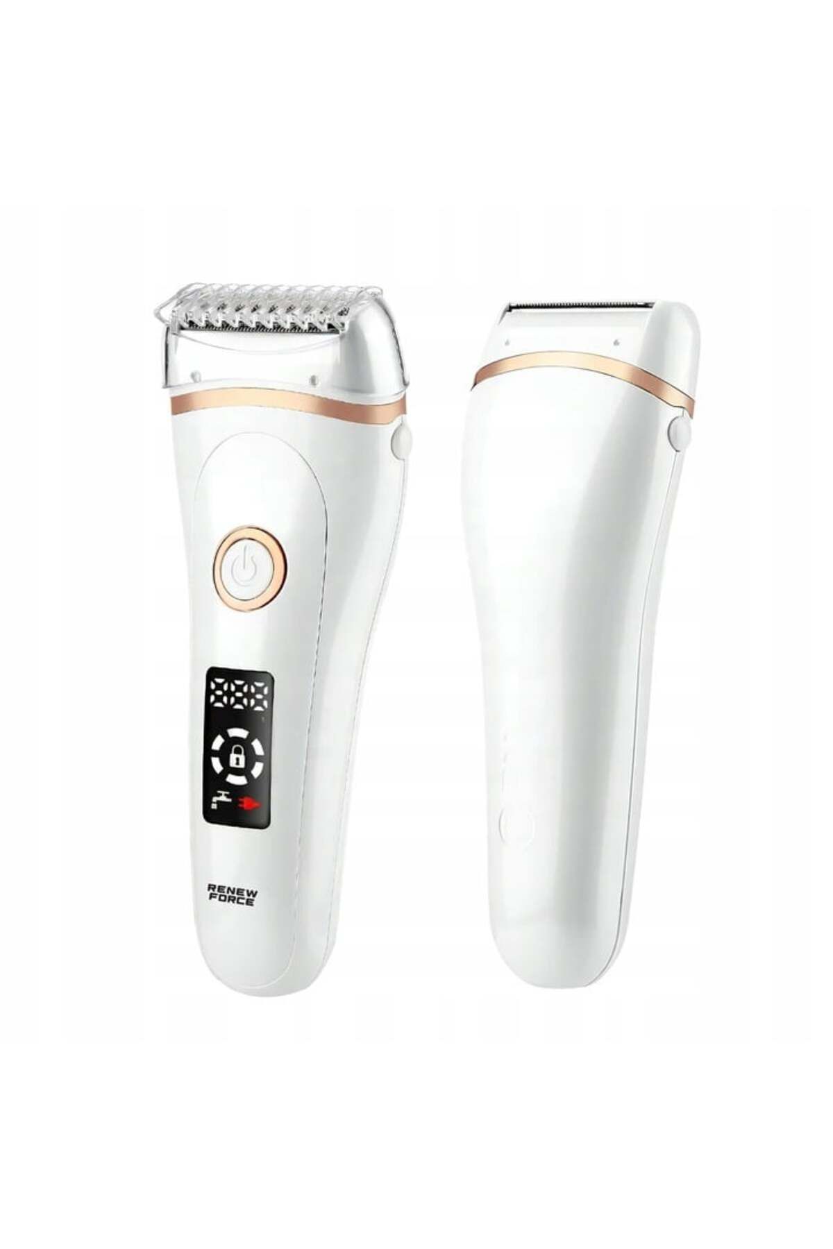 Renew Force-Force Wet and Dry Epilator, 3 Cutting Mechanisms in One Head, LCD Display, Lock Function 4