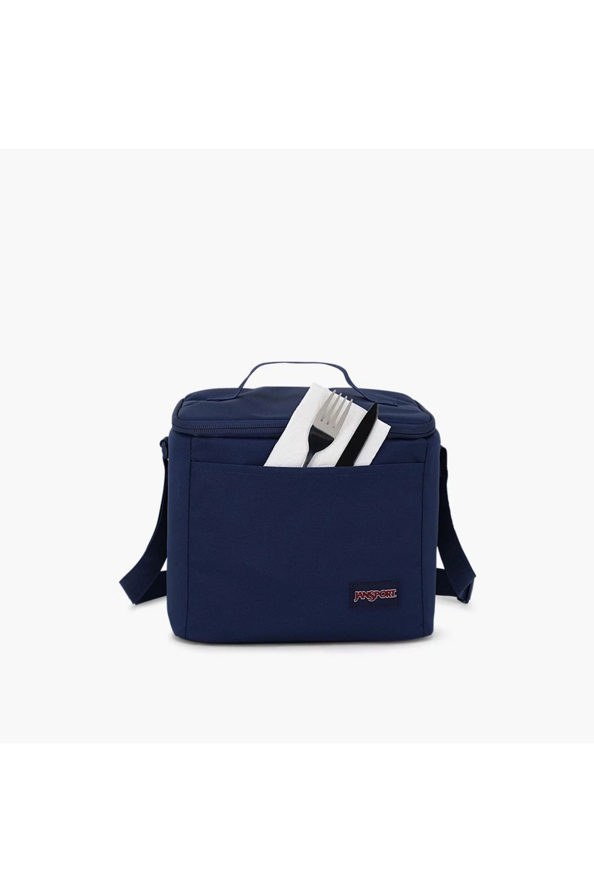 Jansport-Solid Insulated Lunch Bag with Adjustable Strap and Zip Closure 4