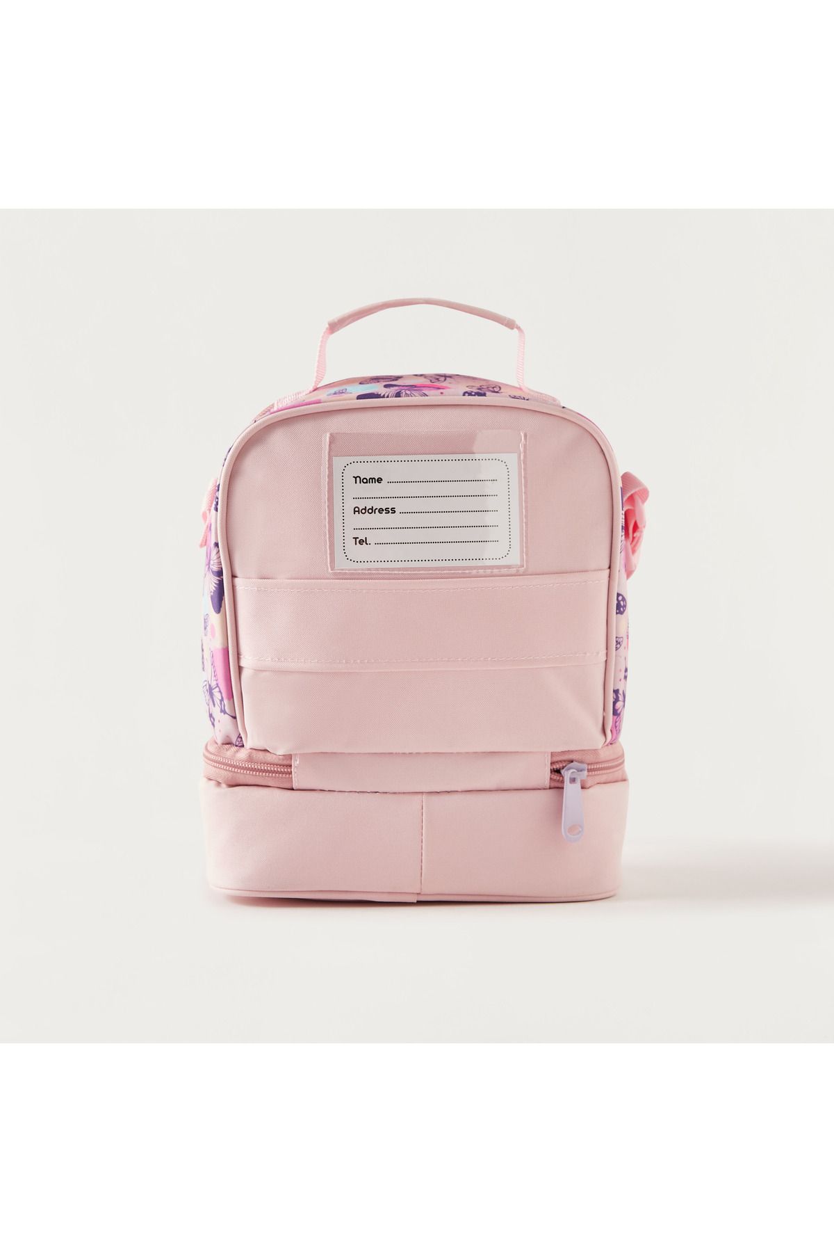 MUST-Butterfly Print Lunch Bag with Adjustable Strap and Top Handle 4