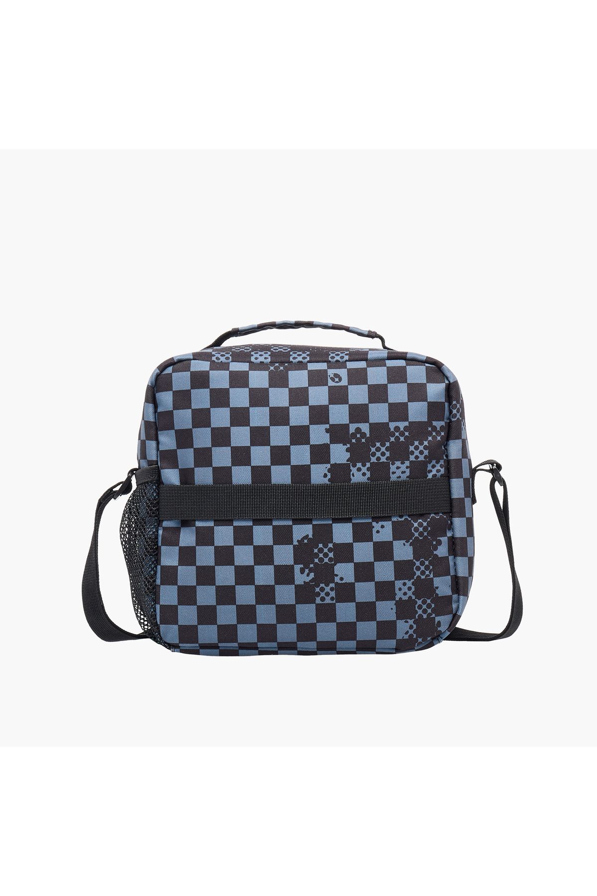 ST Right-St.Right Chessboard Print Lunch Bag with Adjustable Strap and Zip Closure 3