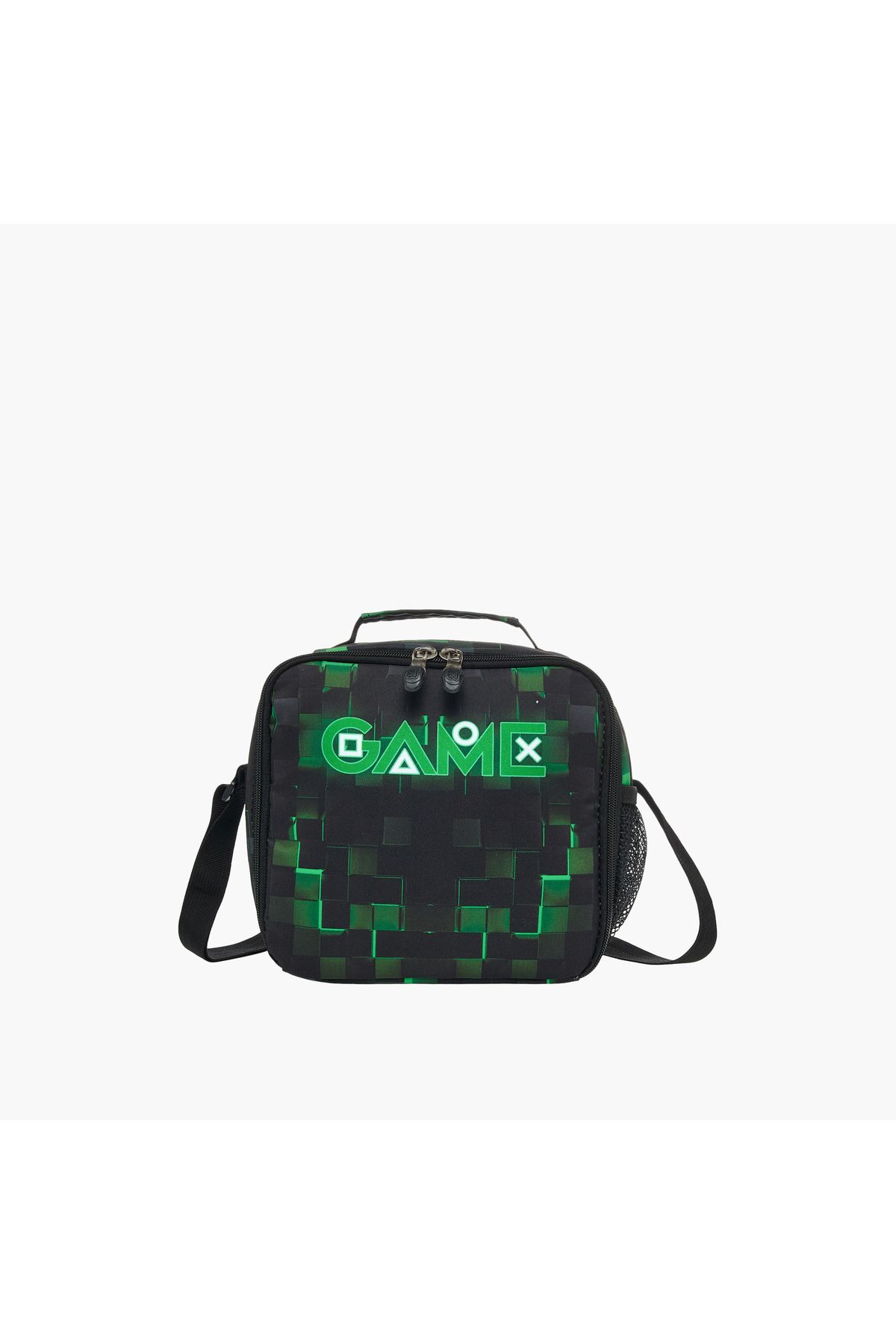ST Right-St.Right Pixel Game Print Lunch Bag with Zip Closure 1