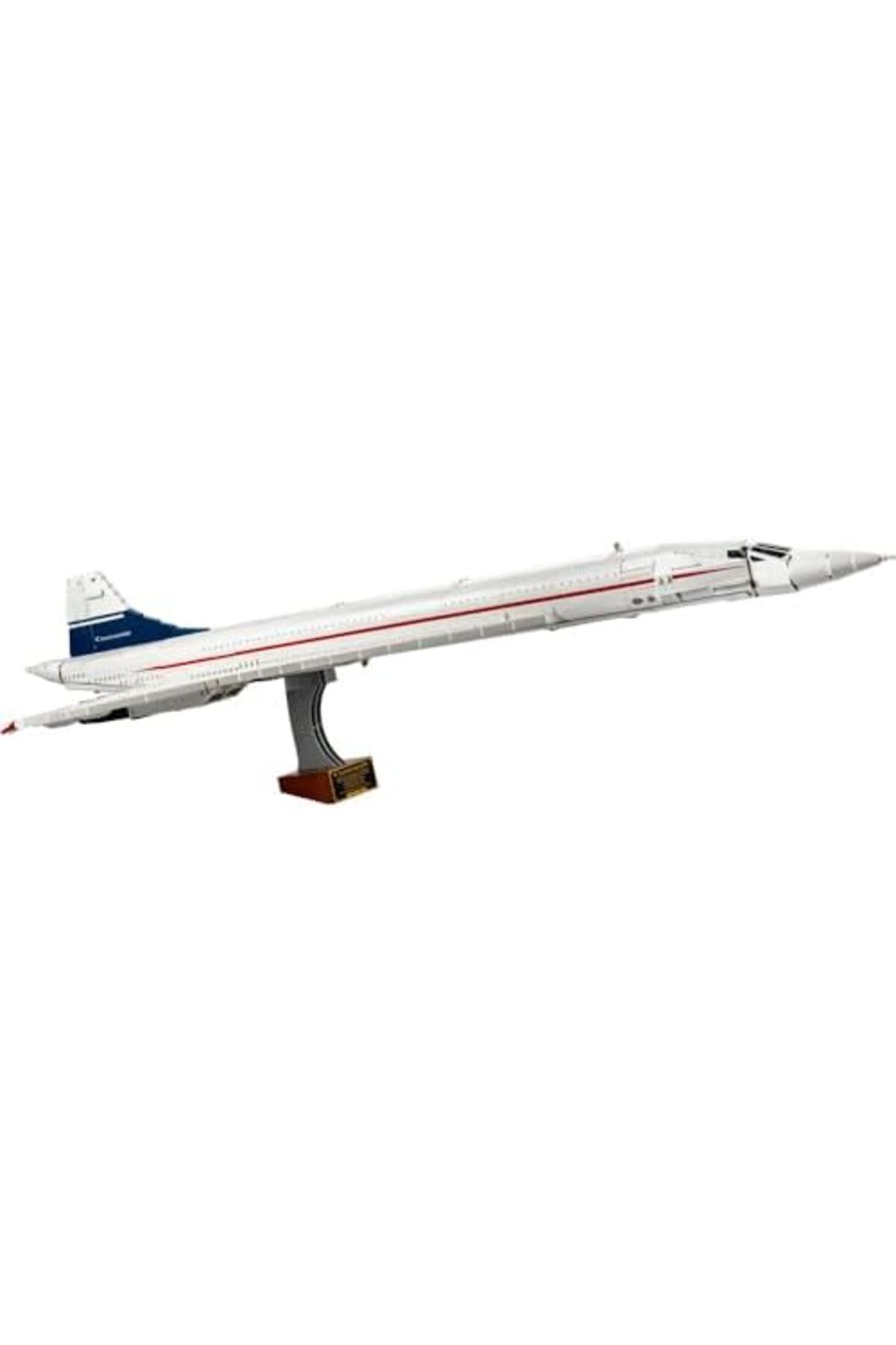LEGO-Icons Concorde Model Plane Kit for Adults to Build, Iconic Airplane Replica Set with Authentic 7