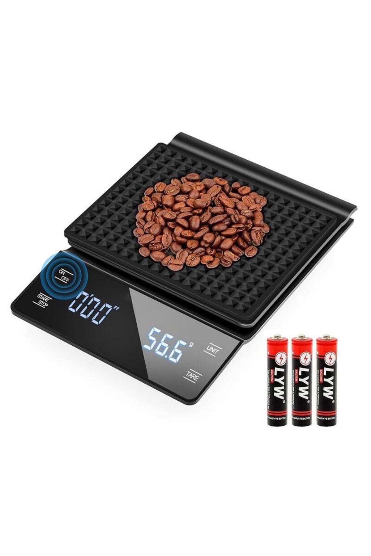 COOYA Coffee Scale,Digital Touch Scale with 0.1g/3KG High Precision Sensor Display,Accurate Weighing Scale