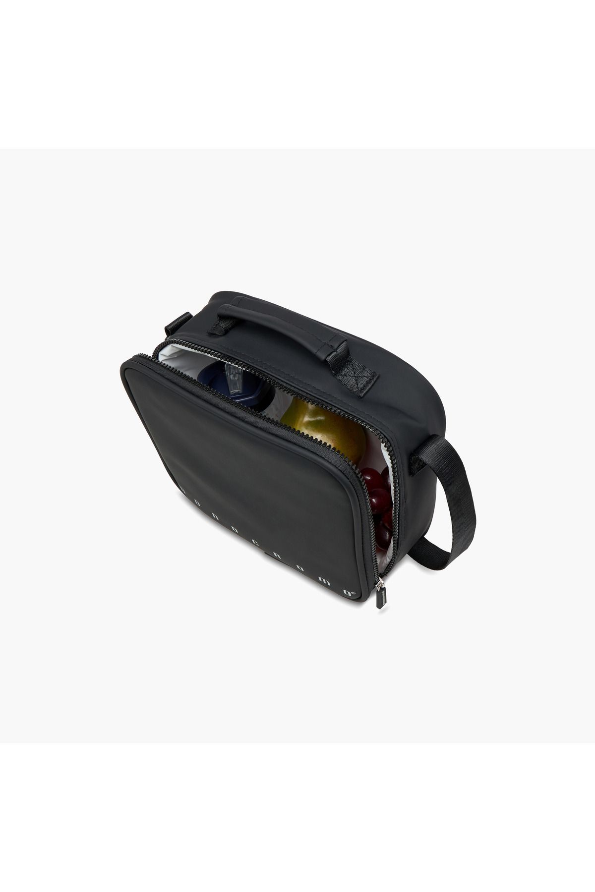 Monocrom-Monocromo Solid Lunch Bag with Adjustable Strap and Zip Closure 5