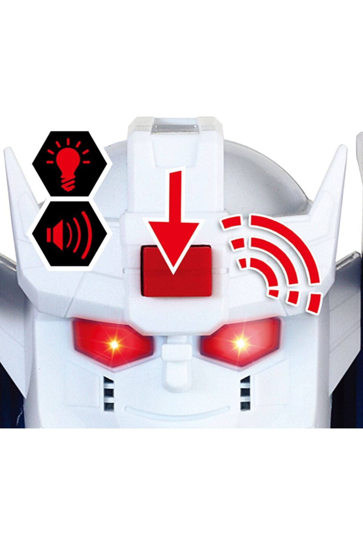 Chap Mei-Exobot Mega Morph Transport Robot with Sound and Light 54 cm 6