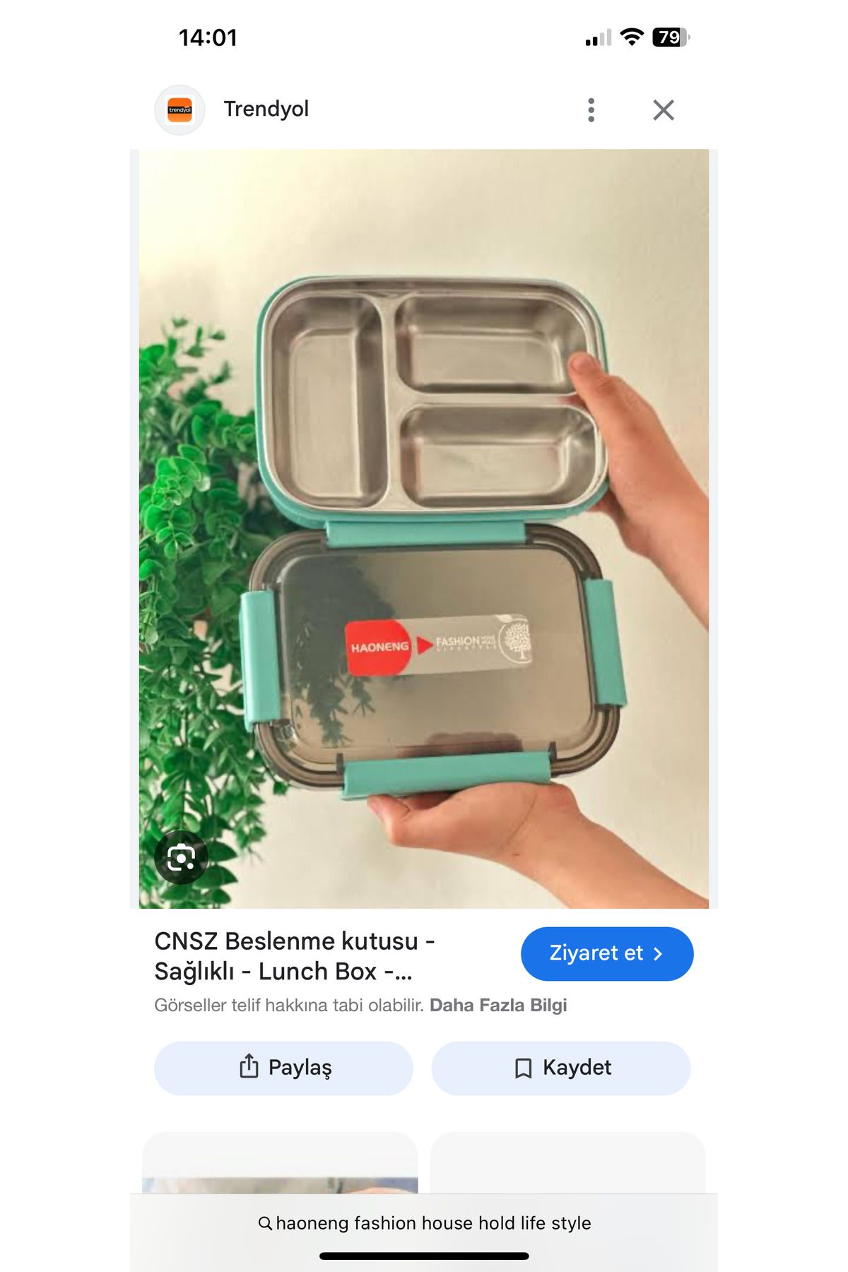 My Easy Shop-3 Compartment Stainless Steel Lockable Lunch Box Lunch Box with Spoon Gift 1
