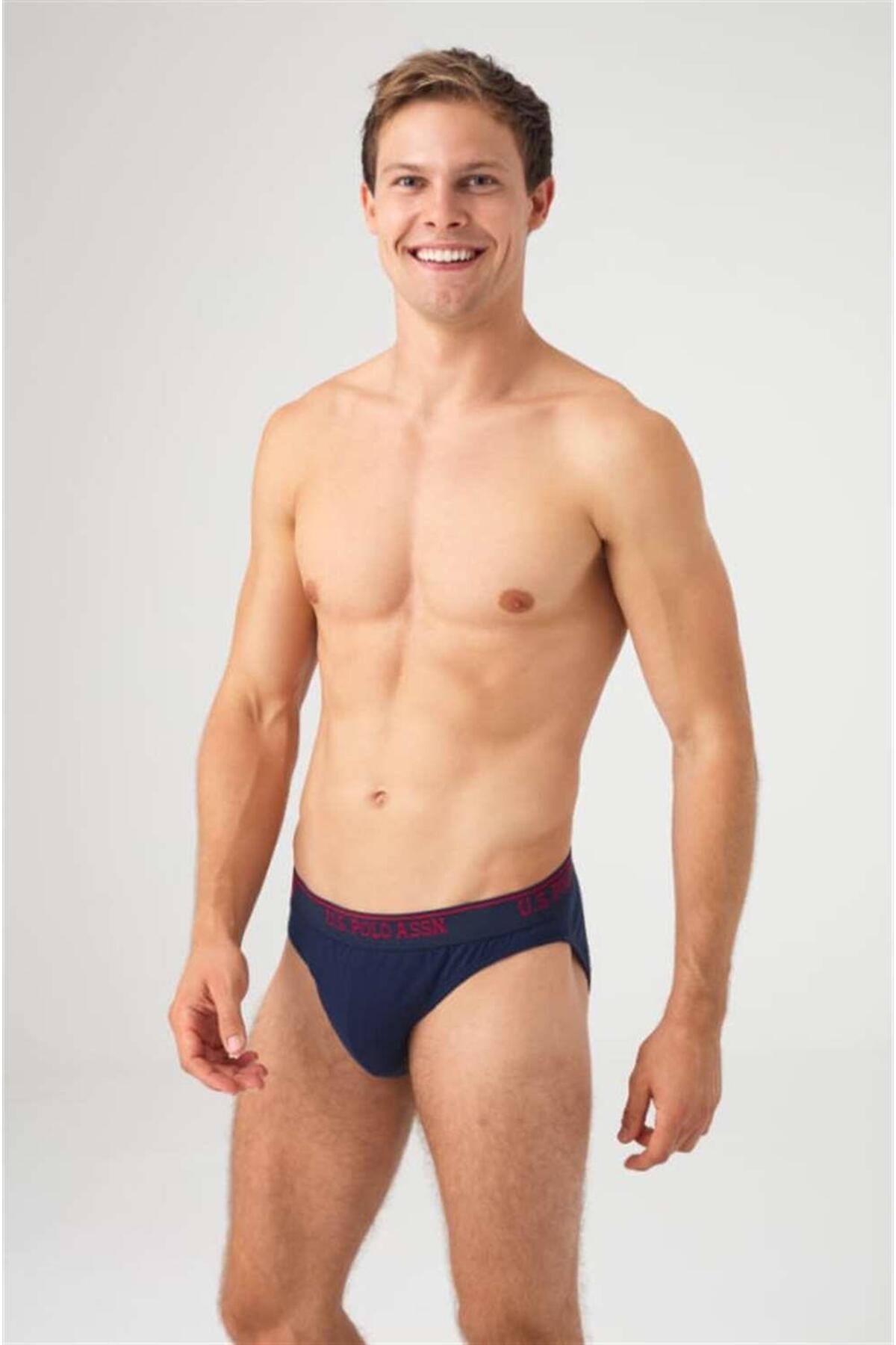 U.S. Polo Assn. Erkek Siyah Antrasit Lacivert 3'lü Slip görsel 4