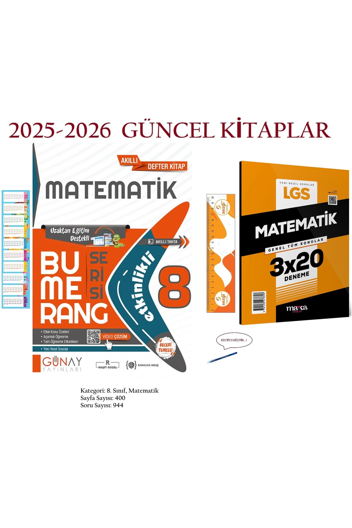 Günay Yayınları 8. Sınıf Lgs Bumerang Matematik Etkinlikli Soru