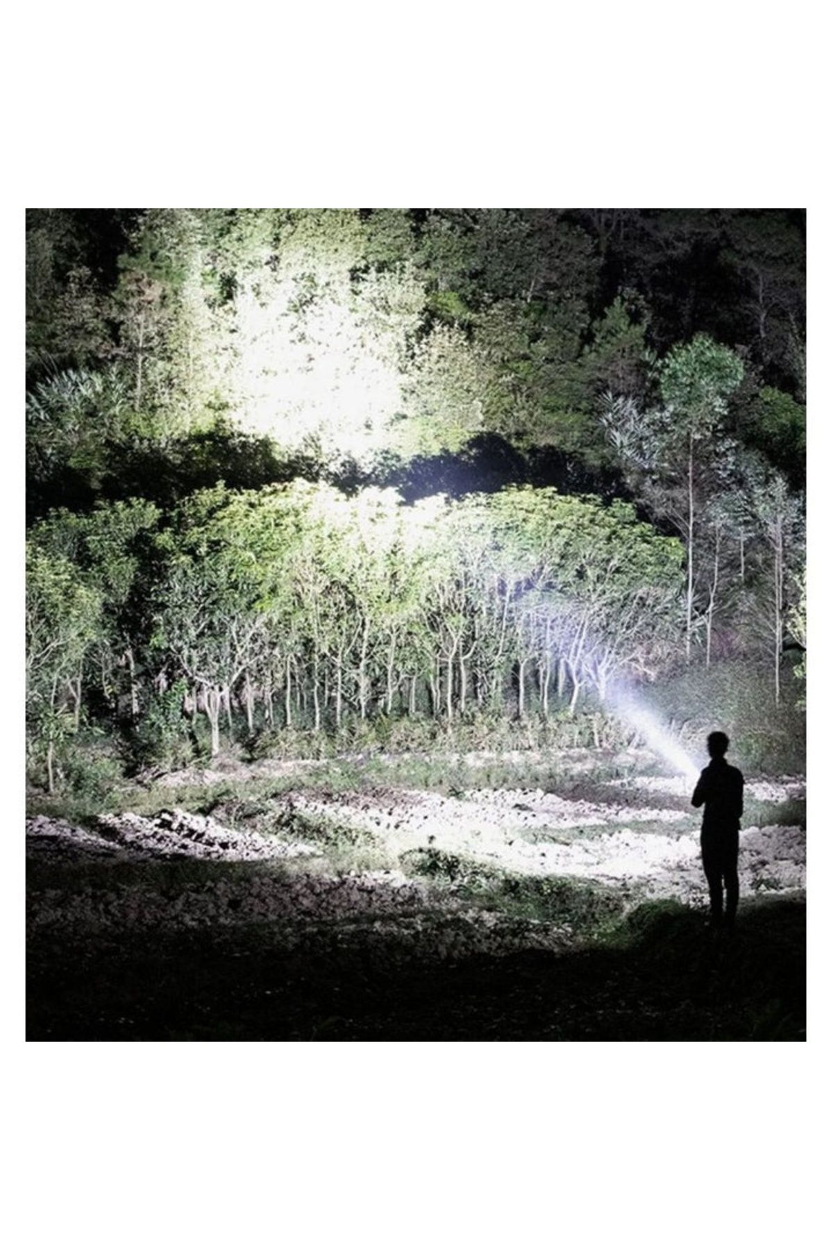 Welora-Multifunction Flashlight with tripod, 25W W, USB Rechargeable, 4 Lighting Modes - 24 x 10 cm 5
