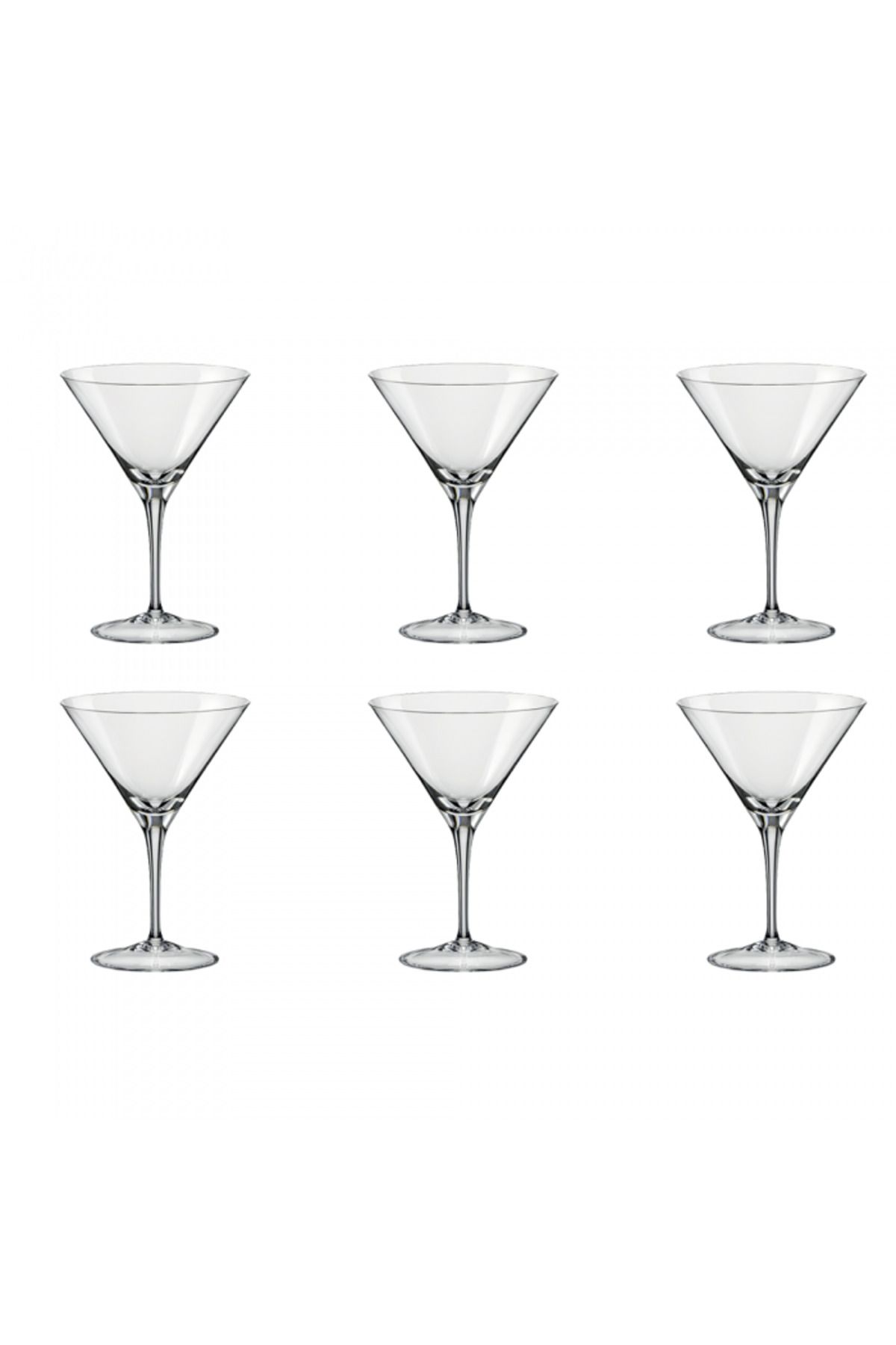 Bohemia Cristal-Set of 6 BOHEMIA CRYSTAL martini glasses SPECIAL ITEM 350ml 1