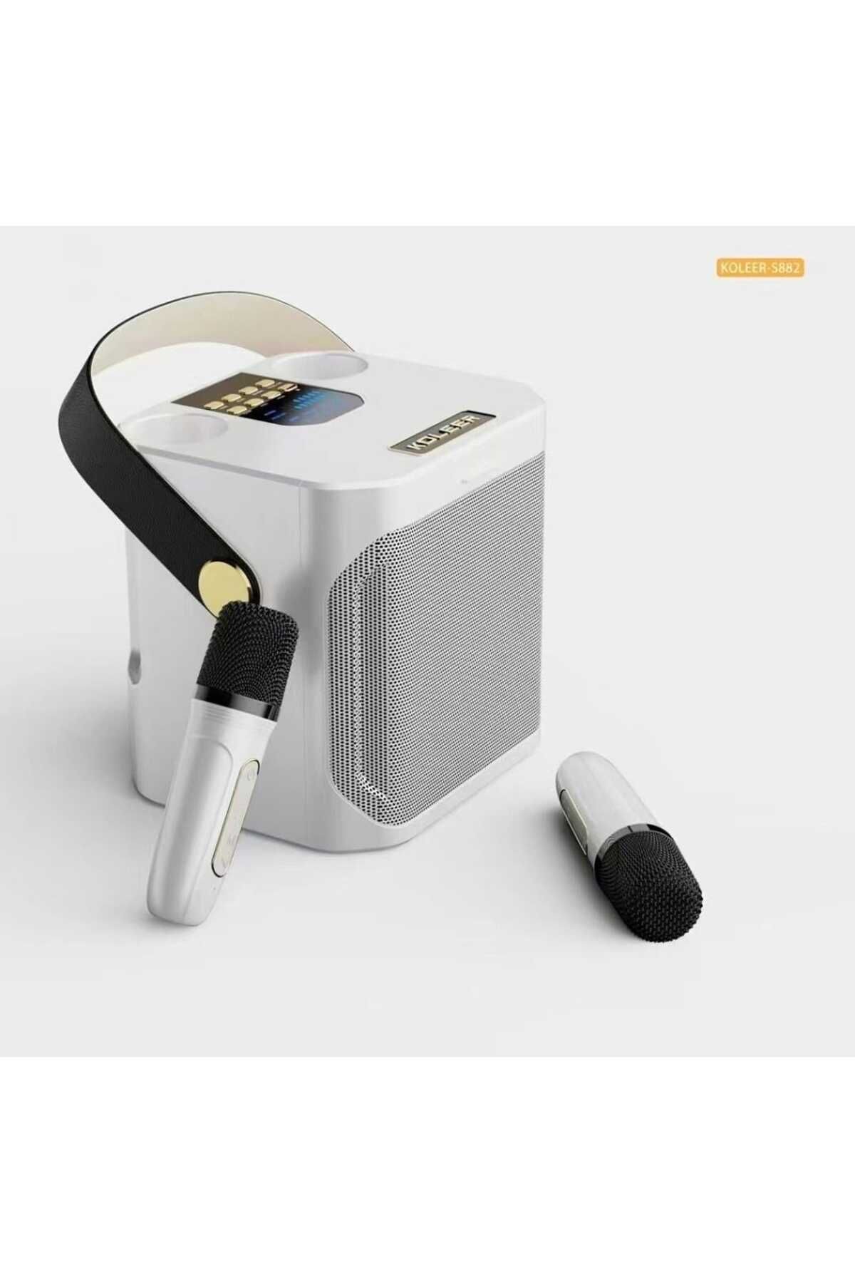 KOLEER-High Power Karaoke Speaker with Bluetooth and 360° Surround Wireless Subwoofer with Dual Microphones 3