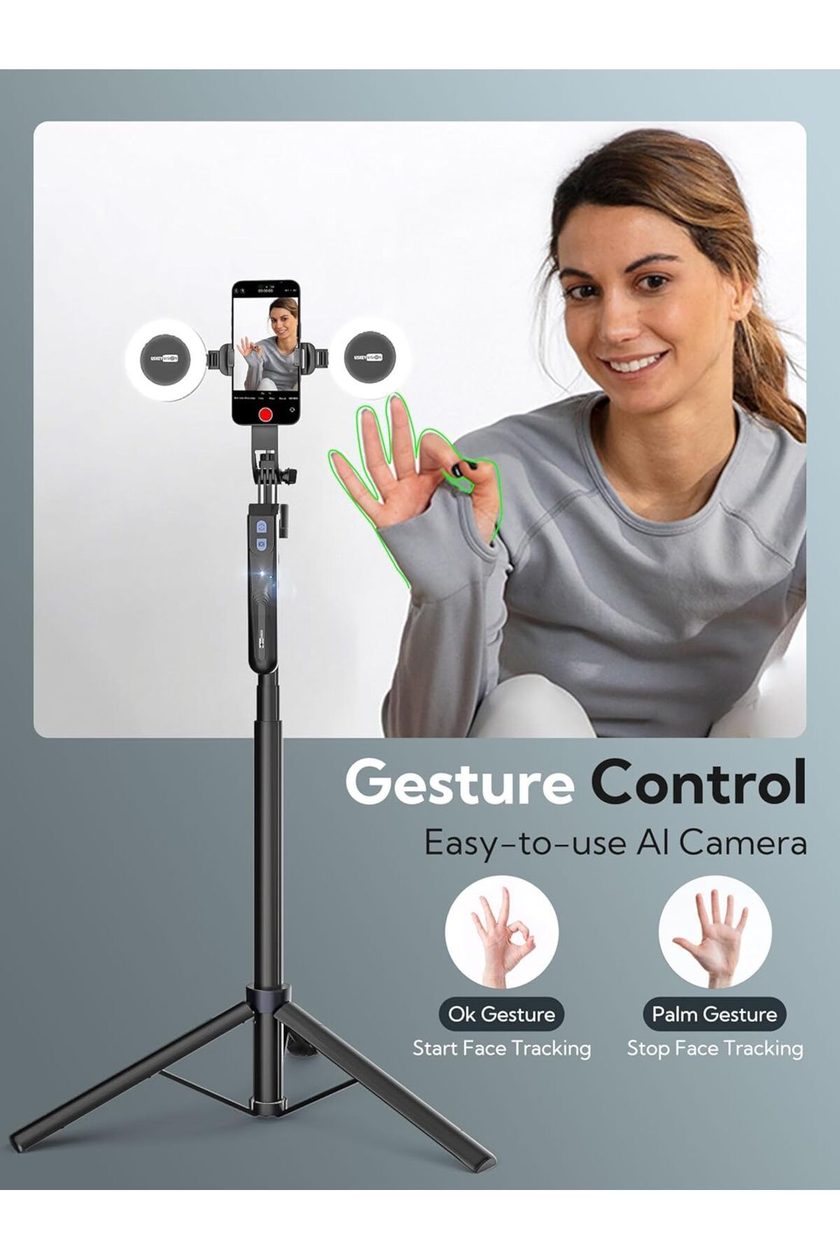 Generic-Extendable Selfie Stick Tripod with360°Rotation&Remote Control–Stable Design&Multi-Device Compatible 6