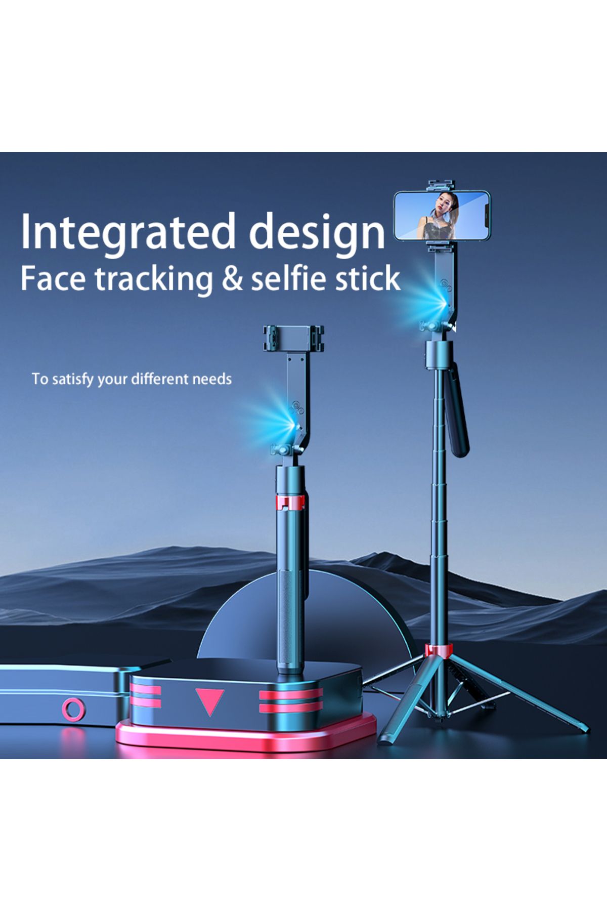 Generic-Extendable Selfie Stick Tripod with360°Rotation&Remote Control–Stable Design&Multi-Device Compatible 4