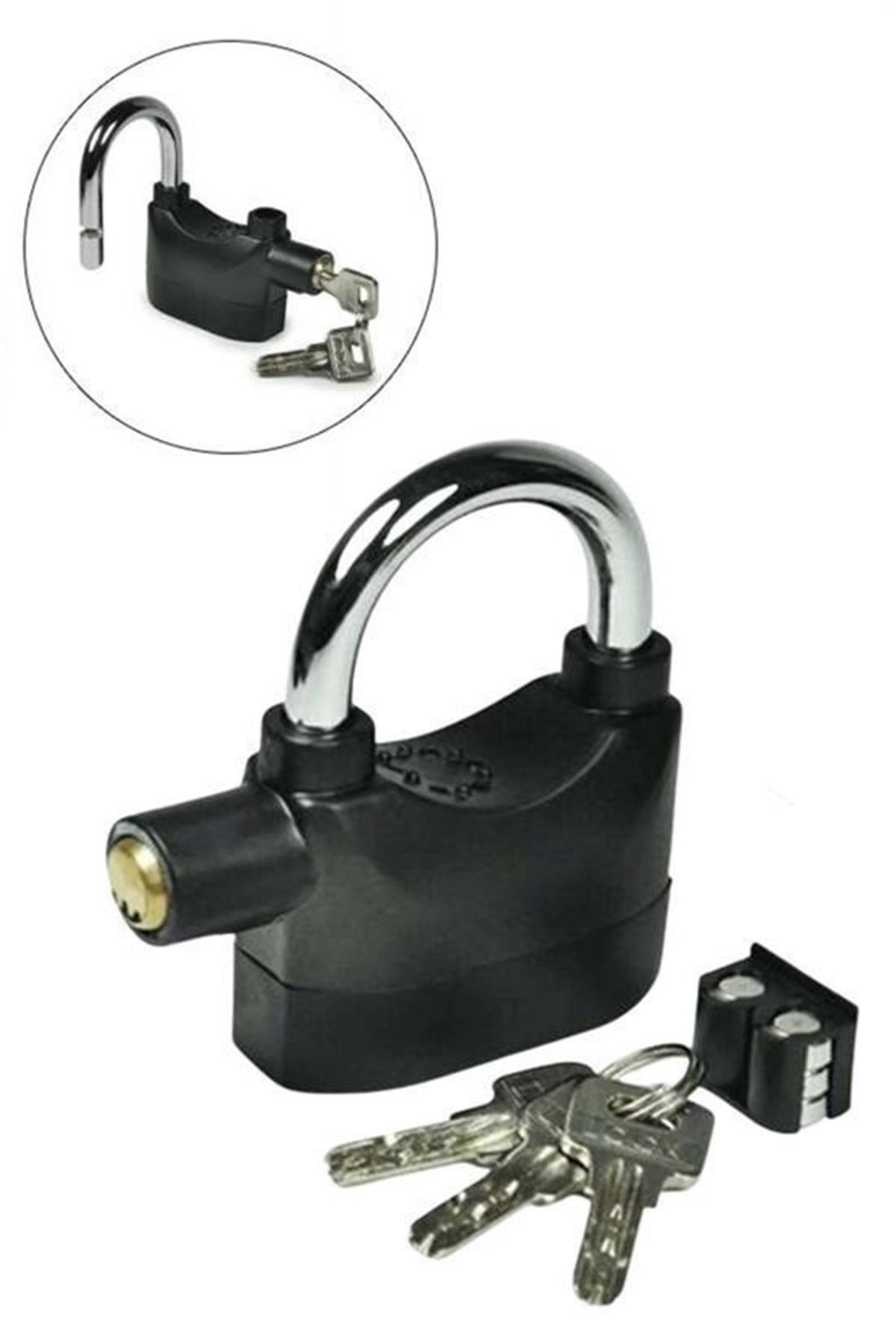CONAHOME-BUFFER® Multifunctional Square Hanging Cabinet Lock with Decibels Black Alarm and Extra Security 6