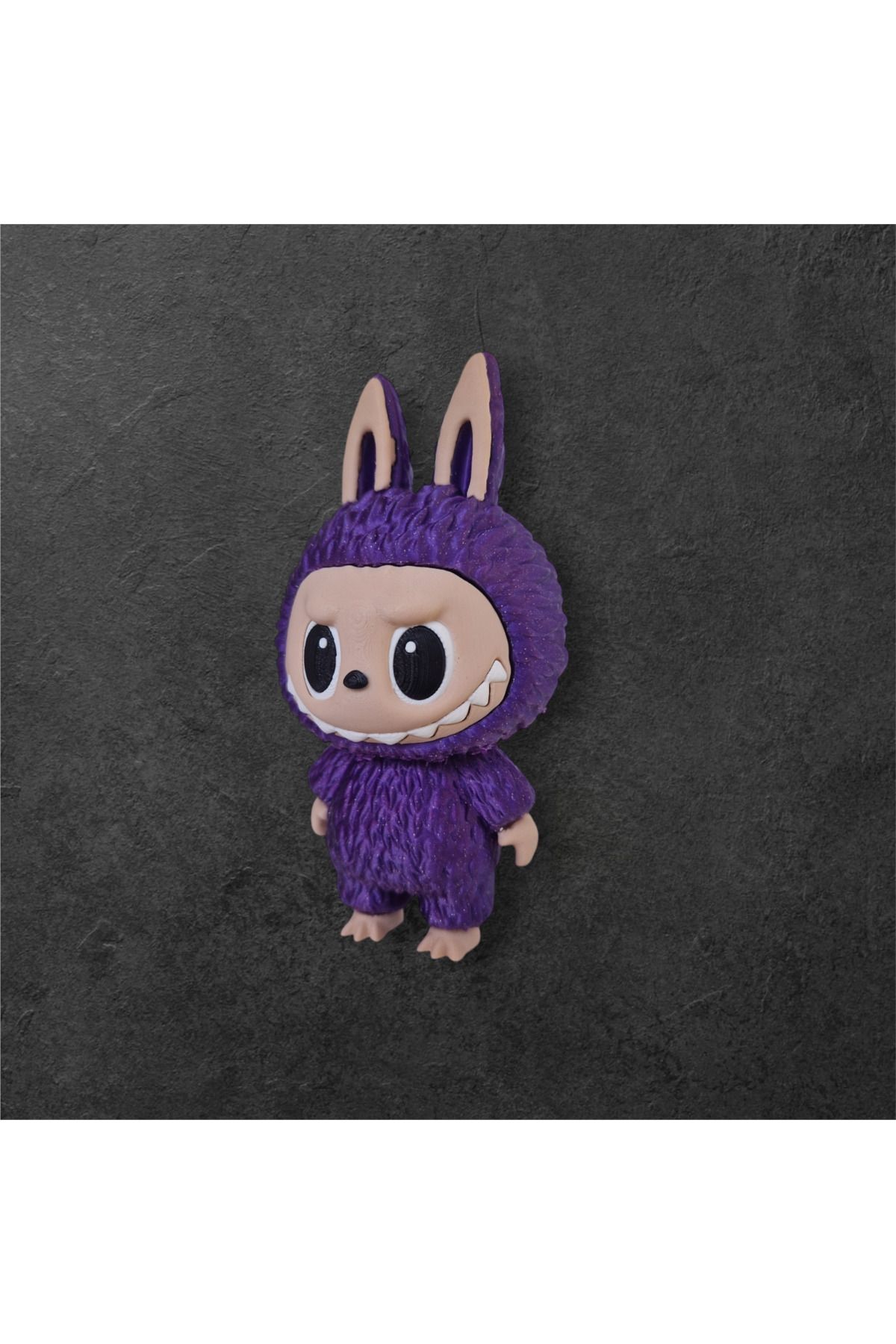 3DONE MODELS-Labubu Figurine – Collectible Character, 3D Printed, Sparkling Purple, Geek Decor & Unique Gift 9
