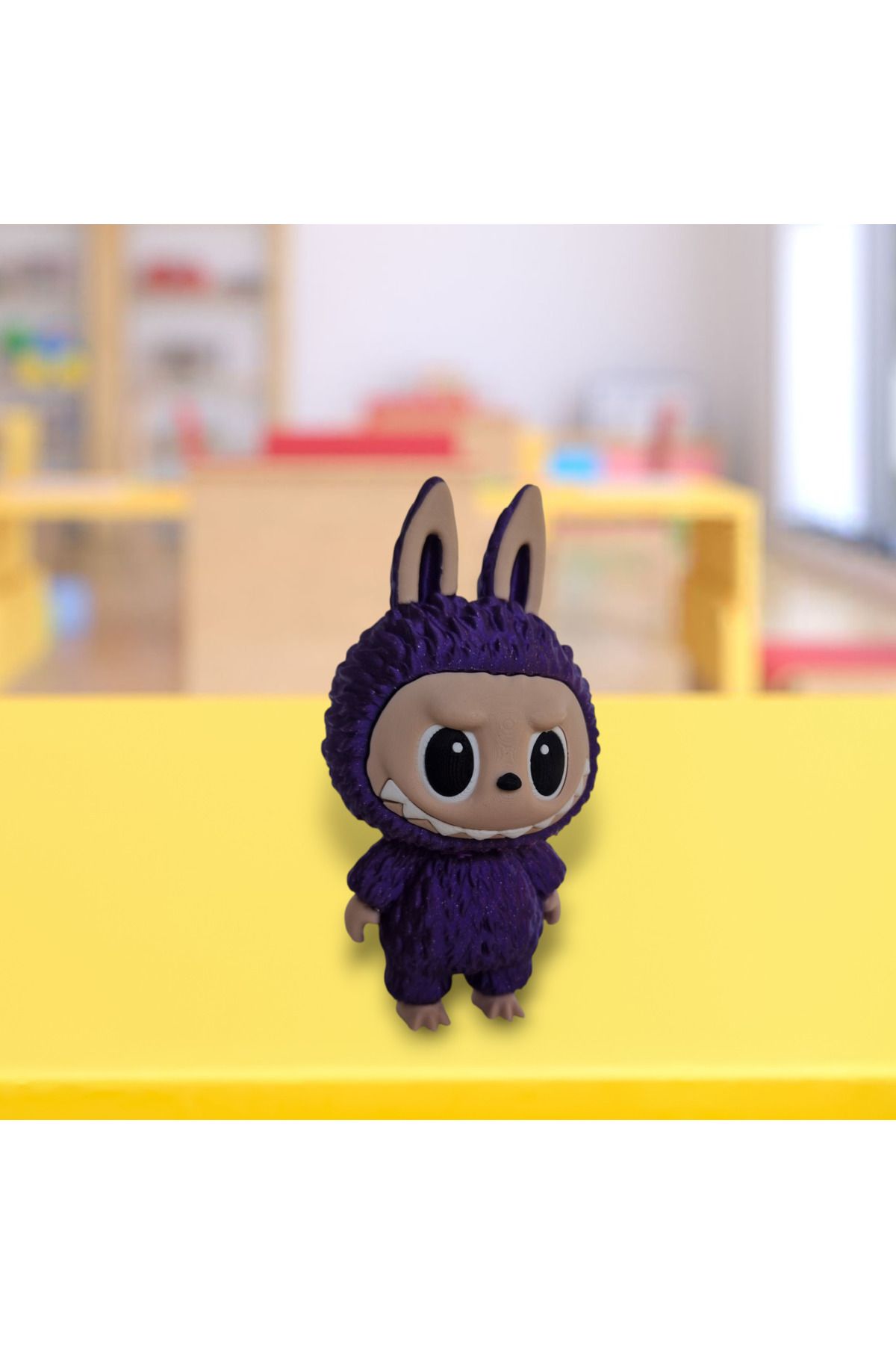 3DONE MODELS-Labubu Figurine – Collectible Character, 3D Printed, Sparkling Purple, Geek Decor & Unique Gift 5