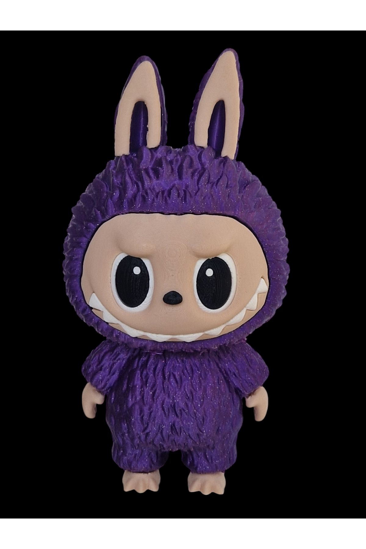 3DONE MODELS-Labubu Figurine – Collectible Character, 3D Printed, Sparkling Purple, Geek Decor & Unique Gift 8