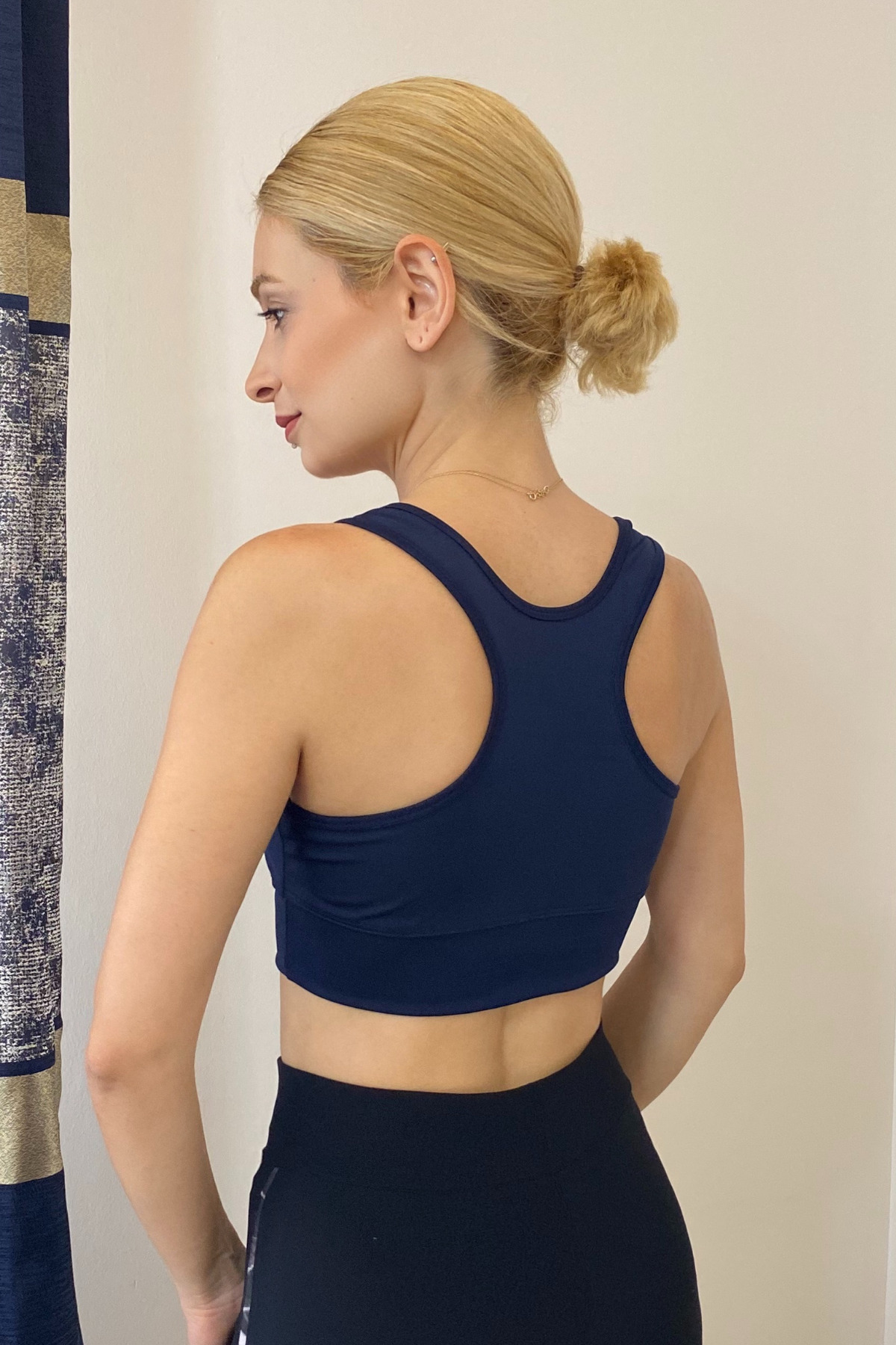 moddosa fashion Kadın Spor Yüzücü Sırtı Crop Top Büstiyer görsel 4