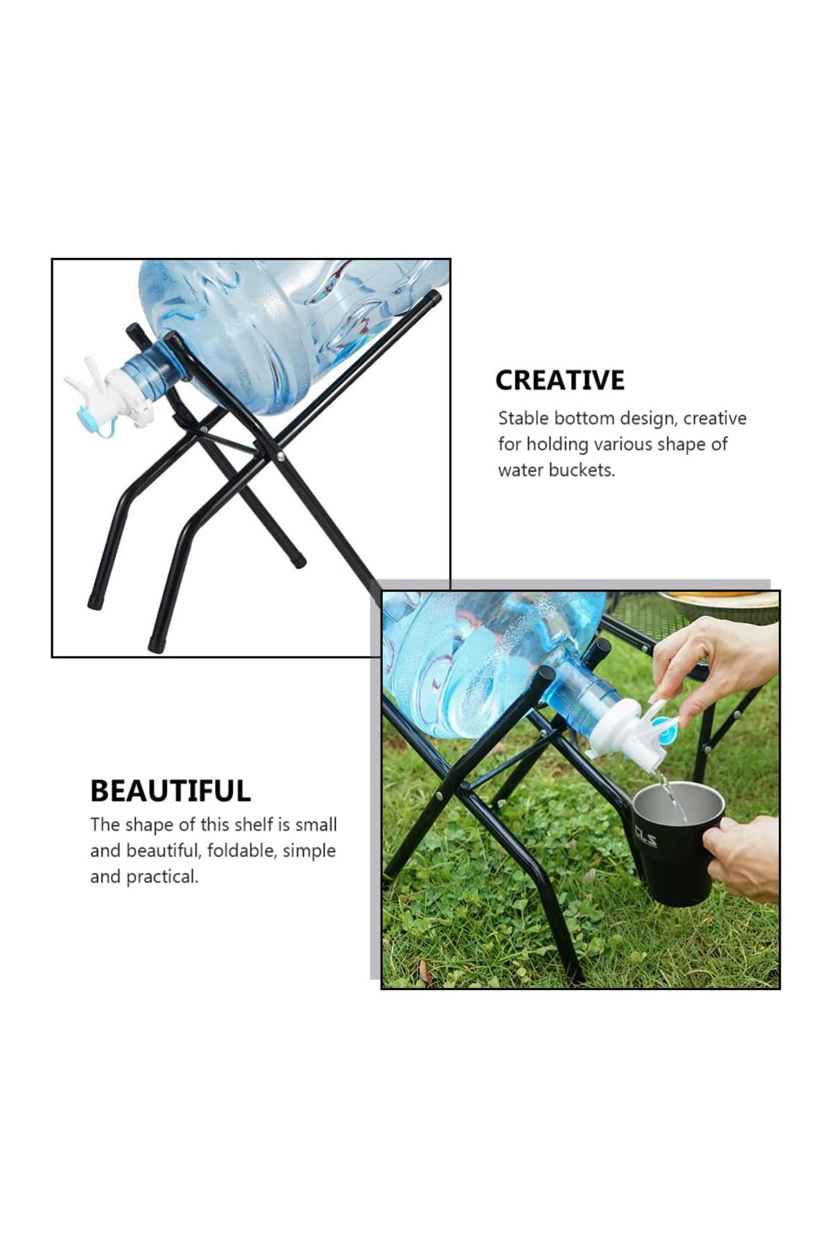 Generic-Foldable Floor Stand with Water Dispenser Faucet – Stable, Easy Setup for Large Water Bottles 5