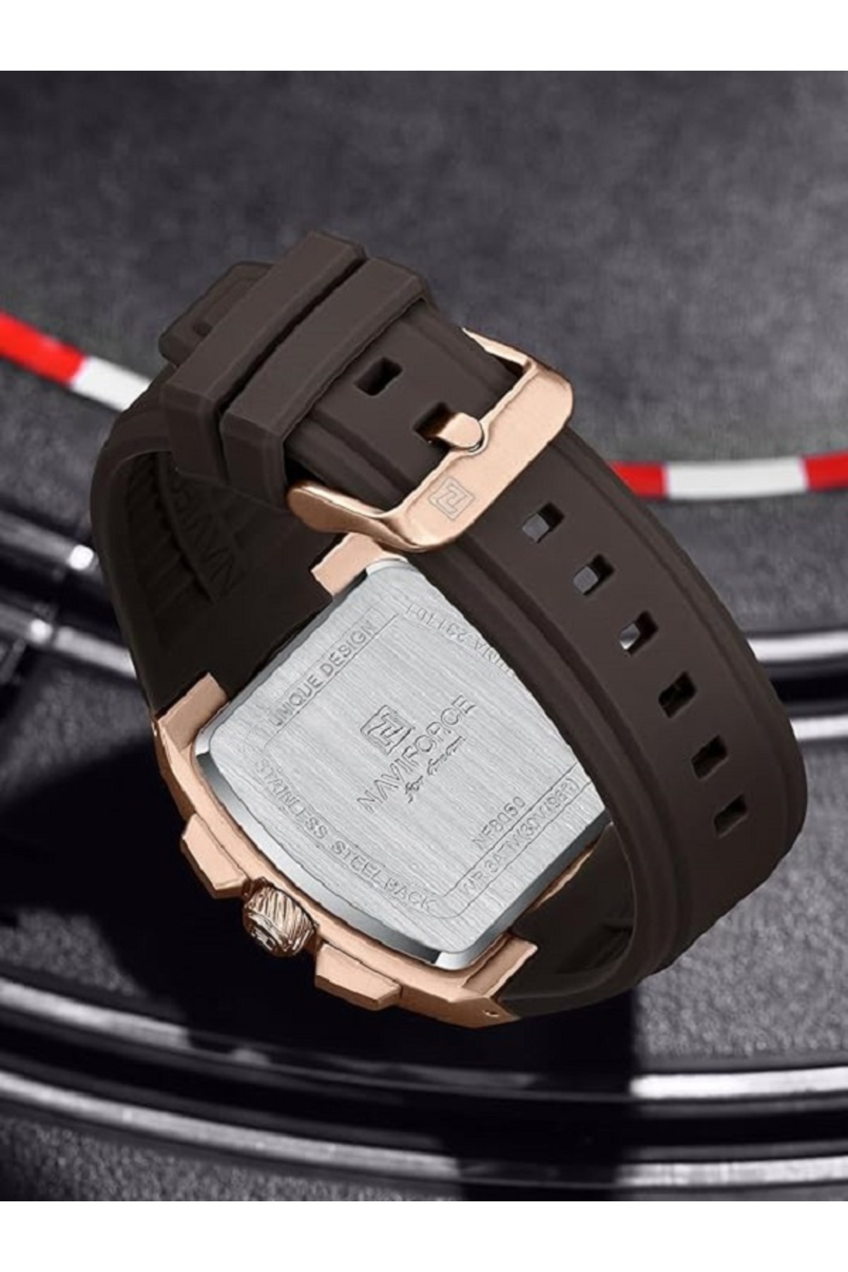Naviforce-Chronograph Sports Watch with Multi-Function Display Durable Strap Water Resistant Timepiece 5