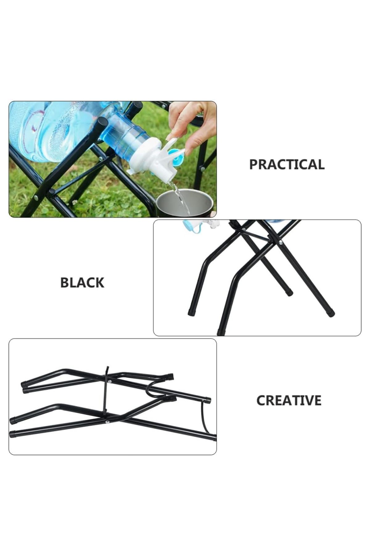 Generic-Foldable Floor Stand with Water Dispenser Faucet – Stable, Easy Setup for Large Water Bottles 4