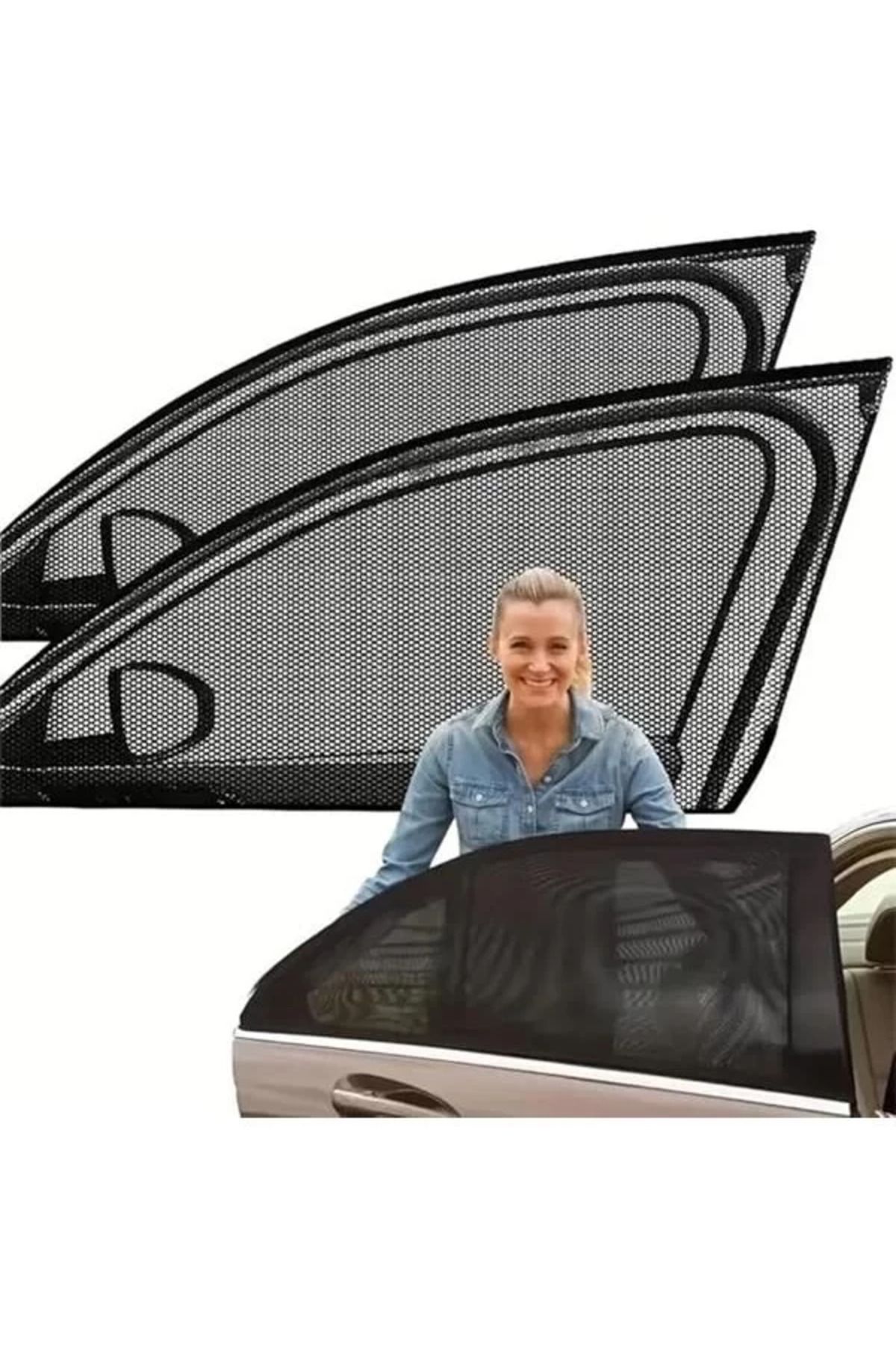 Mu Art Ahşap Perdeaua De Parasolar Pentru Geam Lateral Din Spate Auto – Perdea Pentru Ușa Vehiculului, Protecție Uv Și Izolare Termică, (2 - One Size