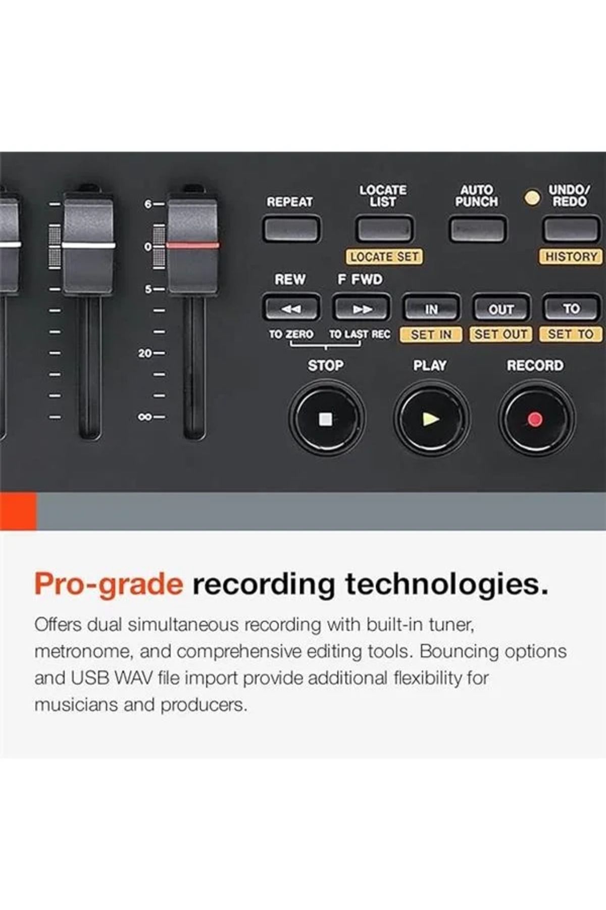 TASCAM-Dp-03sd Digital 8-Channel Fader-Controlled Portastudio 7