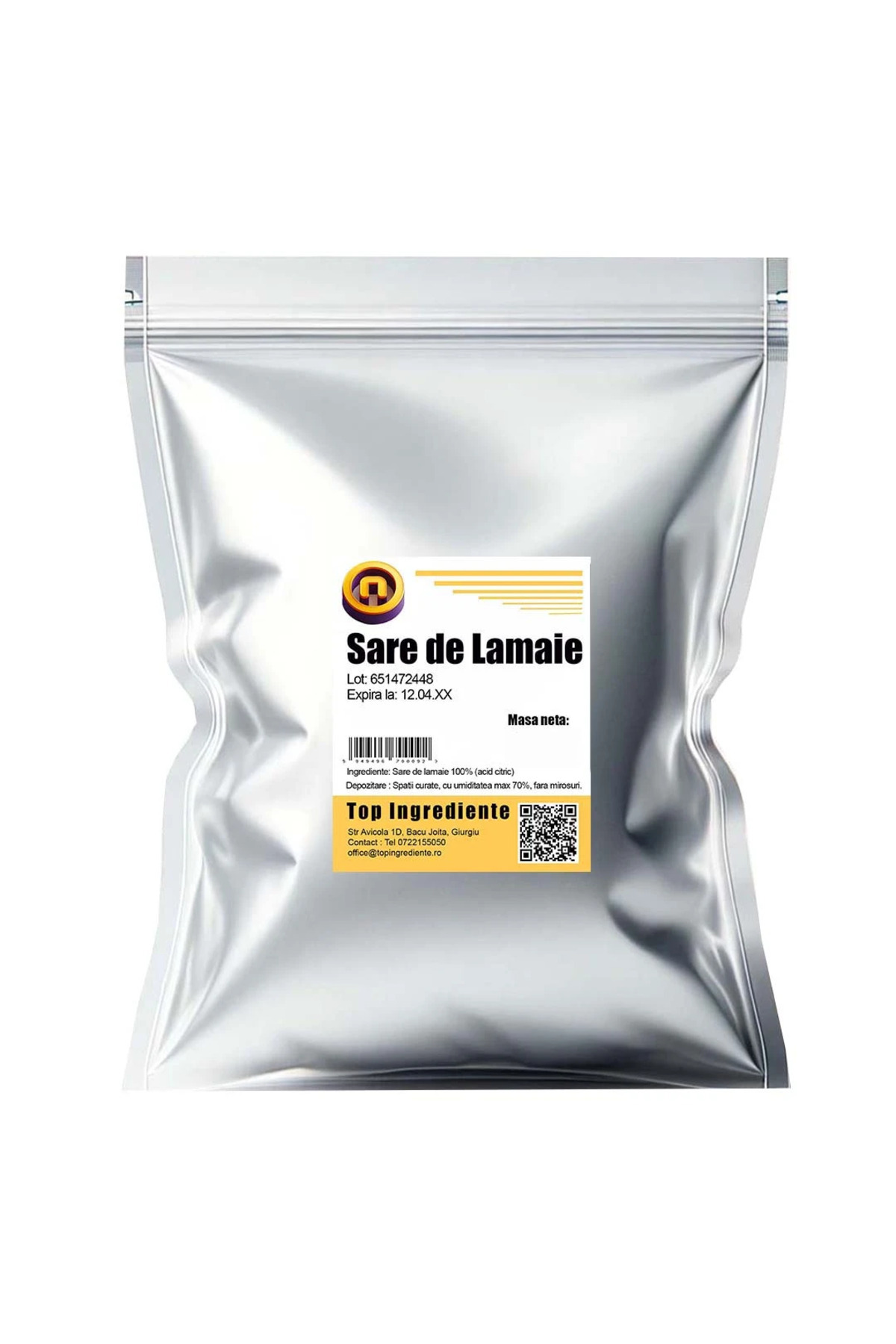 Top Ingrediente Αλάτι λεμονιού - Κιτρικό οξύ ποιότητας τροφίμων 1 κιλό