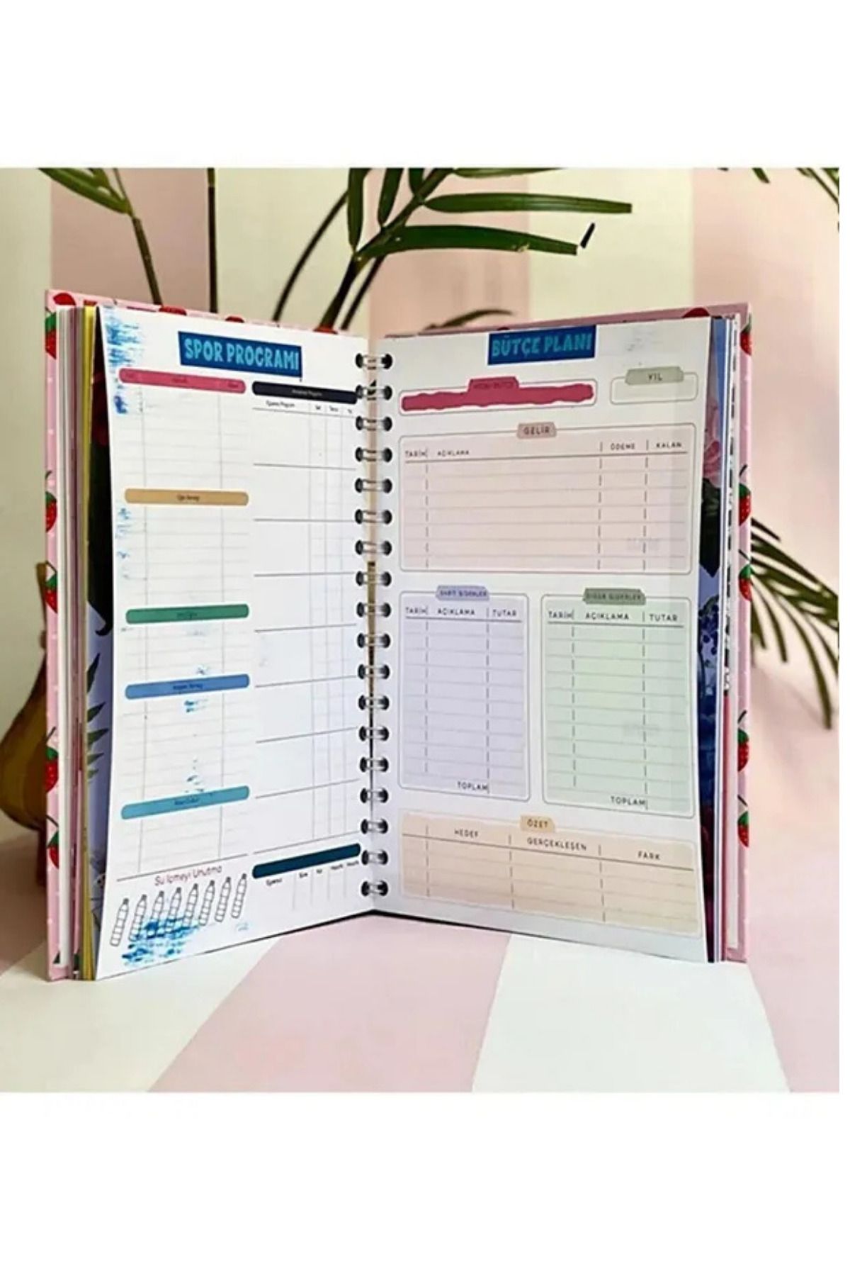 MİNGODAN-Undated Weekly Planner Notebook Small Bi I'M Broken but I Can Handle It Motivational Planner with Stickers 7