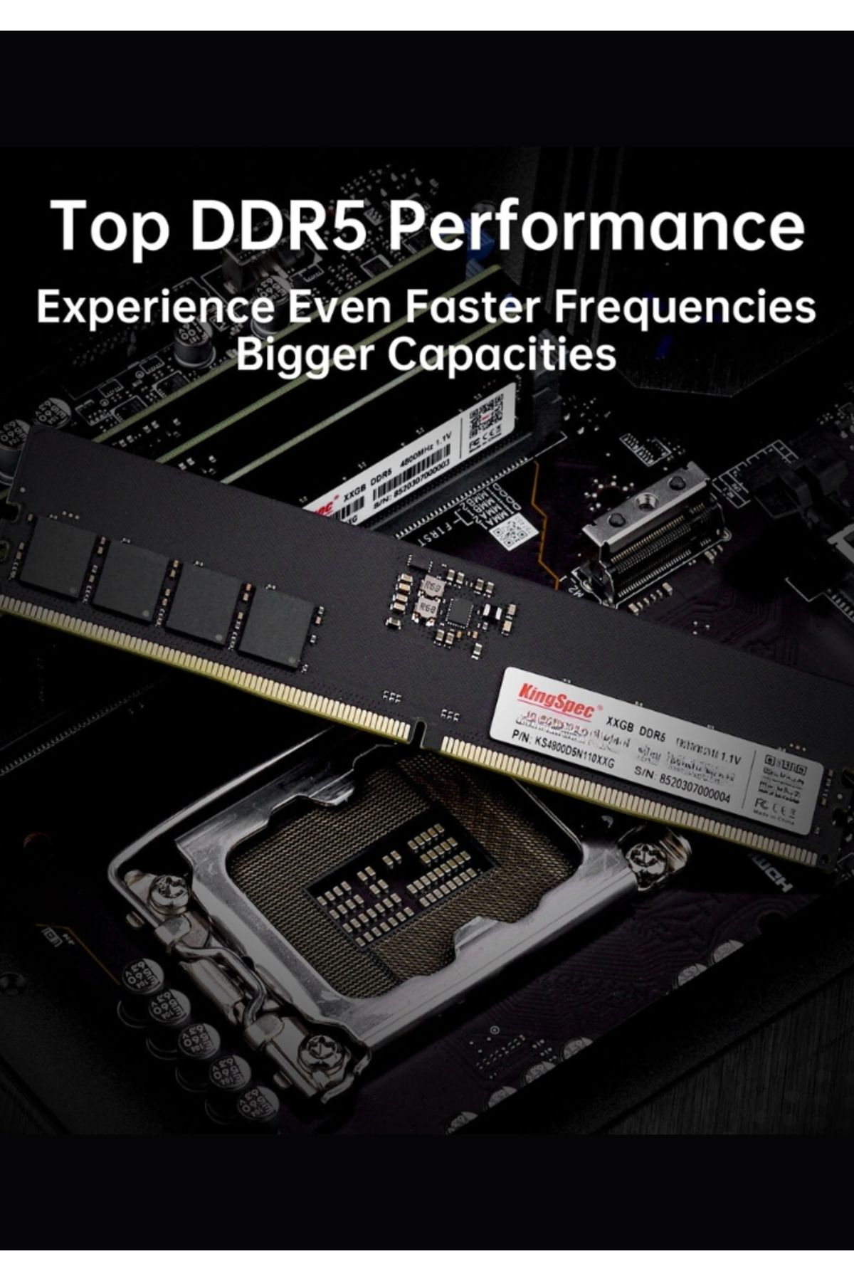 KINGSPEC-DDR5 Desktop Memory RAM 288-pin DIMM 5600MHz Compatible Intel And AMD System 5