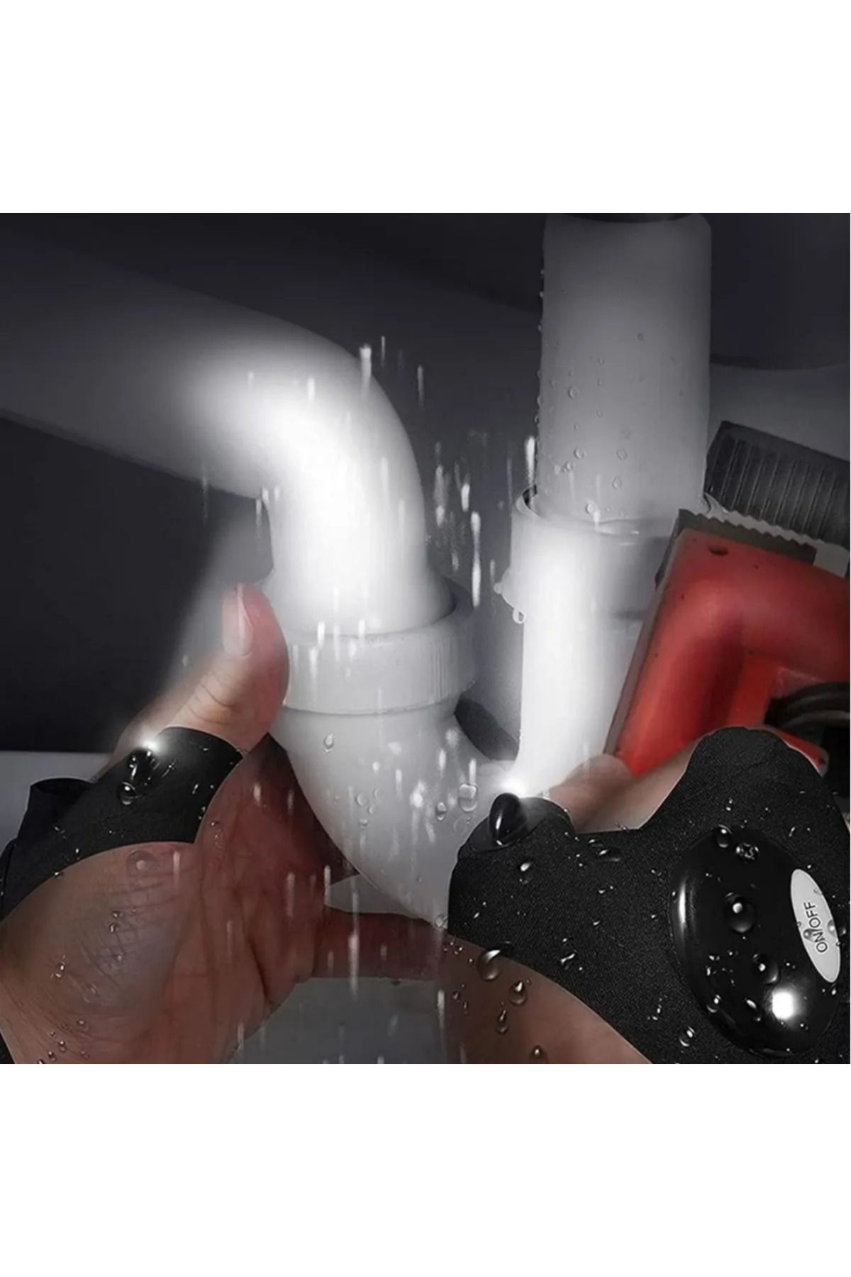 omilife-Lighted Gloves Fingertip Led Lighted Flexible Structure Gloves Illuminated Practical for Night Work 4