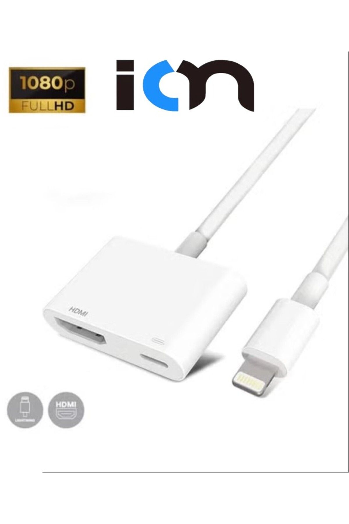 Ion-وصلة ايفون إلى HDMI من – توصيل مباشر وسهل من الجوال للتلفزيون بدون برامج أو إعدادات 5