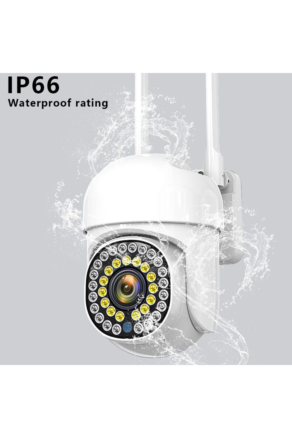 divendi-ro-Cameră de supraveghere CCTV IP inteligentă de 2MP, Wi-Fi, senzor de lumină și mișcare, infraroșu, alerte, albă 11