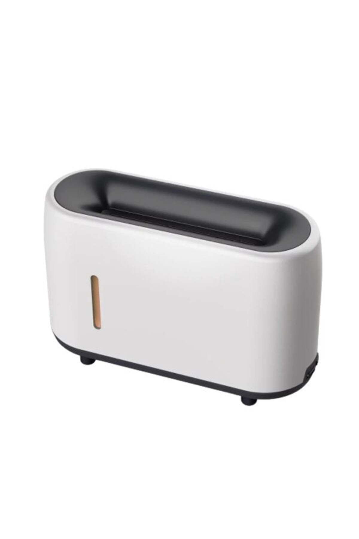 divendi-ro-Humidifier and Aroma Diffuser with False Flame, 240ml, Remote Control and Timer, White 2