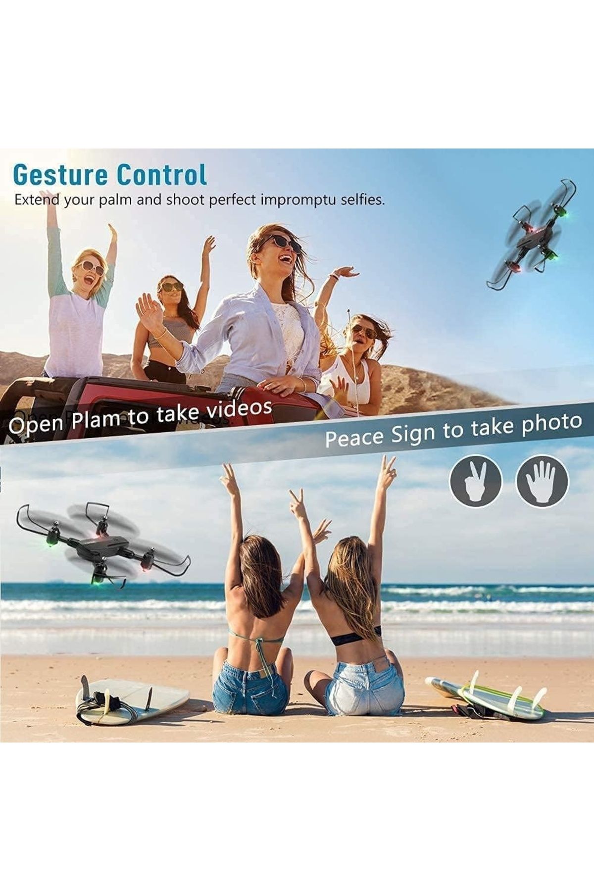 divendi-ro-TYPHOON drone with GPS, 1080PX, 4K HD camera, RC, foldable, 20-25min flight autonomy, black 3