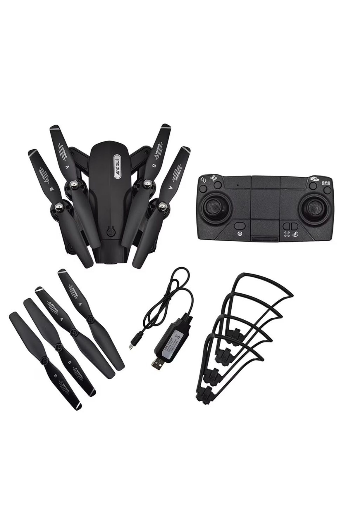 divendi-ro-TYPHOON drone with GPS, 1080PX, 4K HD camera, RC, foldable, 20-25min flight autonomy, black 9
