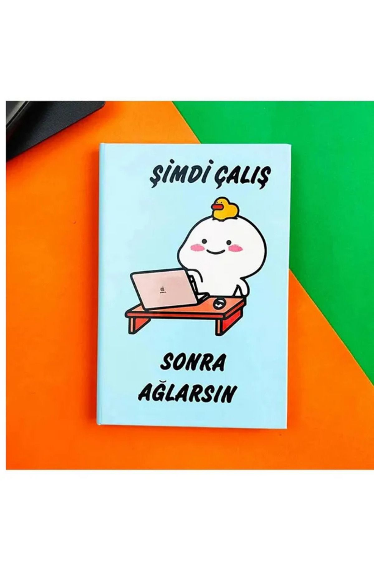 MİNGODAN-Designed Daily Elastic Notebook with Figure and Talking Design Unlined Notebooks 3
