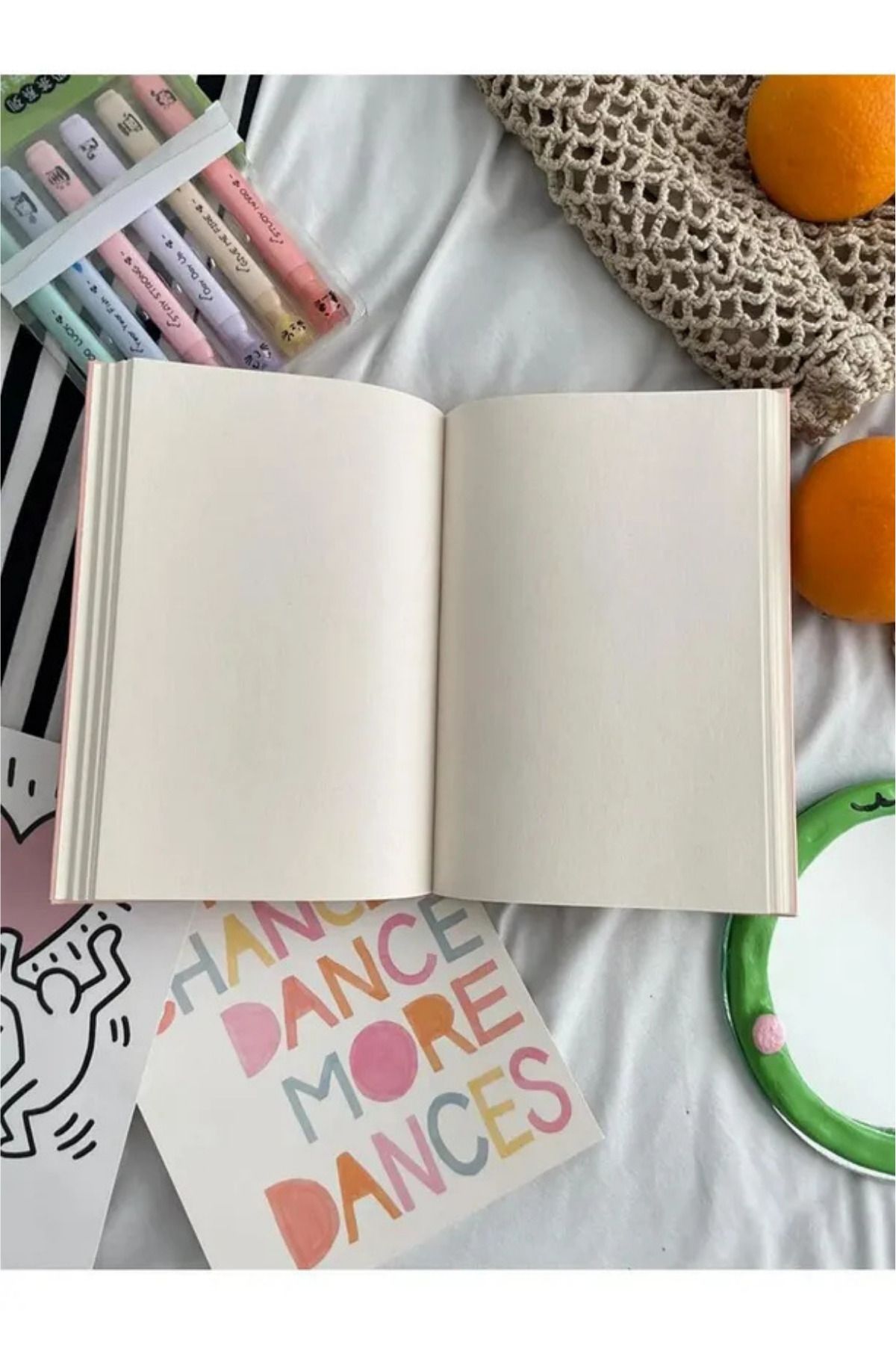 MİNGODAN-Designed Daily Elastic Notebook with Figure and Talking Design Unlined Notebooks 2