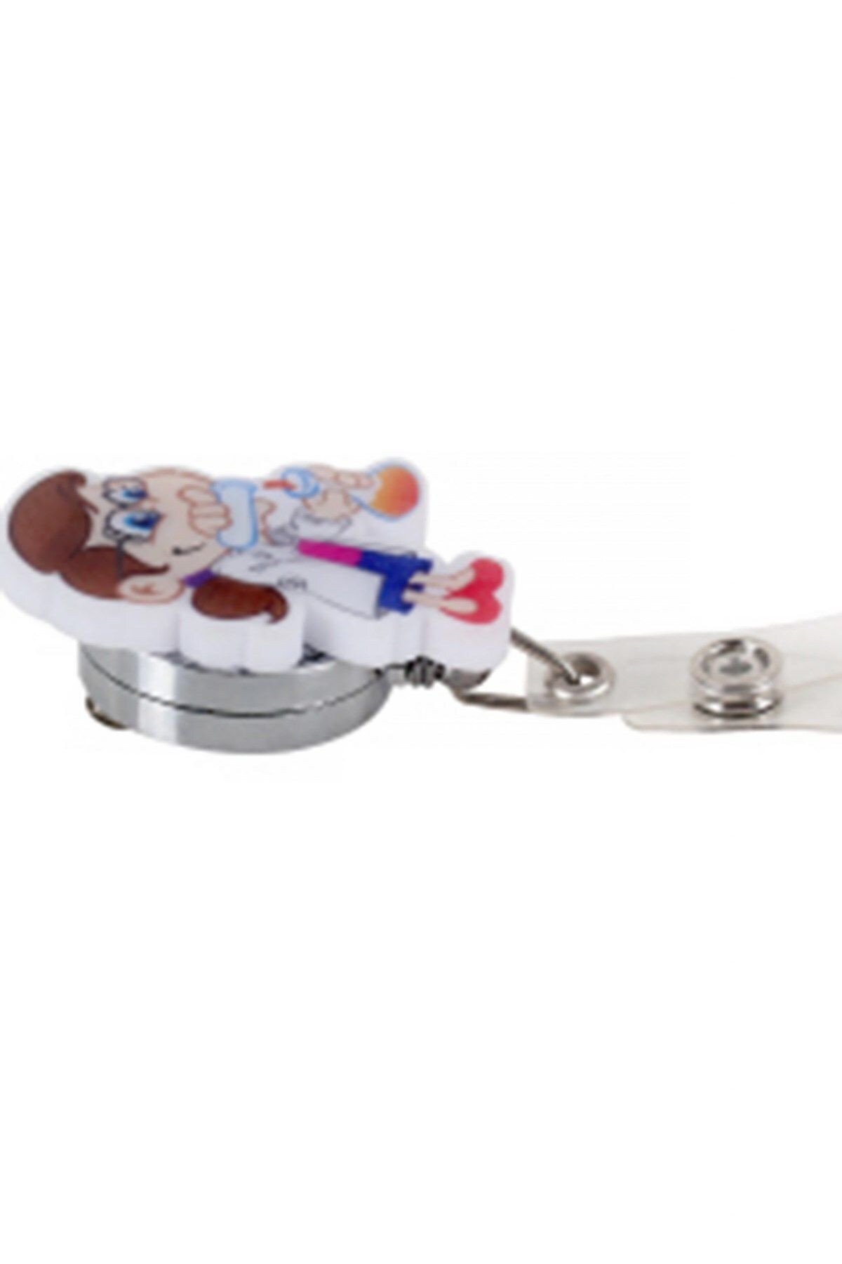 Nur Medikal Giyim-Laborant Chemist Researcher Lab Patterned Yoyo Name Badge Holder 4
