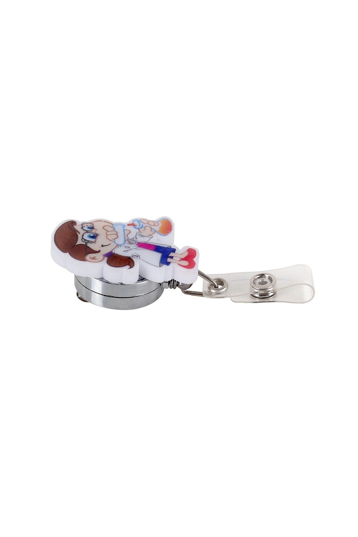 Nur Medikal Giyim-Laborant Chemist Researcher Lab Patterned Yoyo Name Badge Holder 2