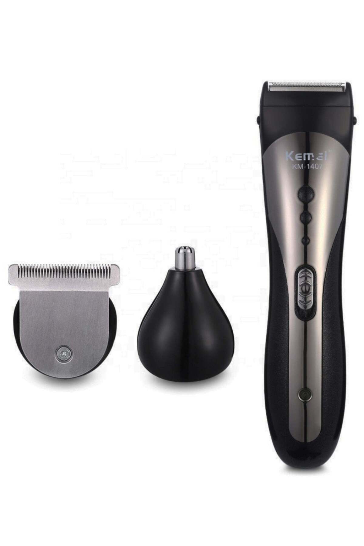 Generic-3-in-1 Rechargeable Hair, Beard & Nose Trimmer – Multi-Functional Grooming Kit with 4 Guide Combs, 4