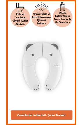 Gezenbebe Katlanabilir Çocuk Tuvaleti – Portatif & Hijyenik Seyahat Lazımlık