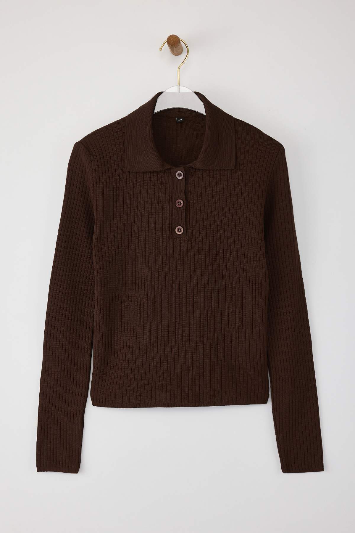 Trendyolmilla  Kahverengi-Kırmızı 2'li Basic Kısa/Crop İkili Paket Triko Hırka-Kazak TWOAW26KZ00116 - Görsel 12