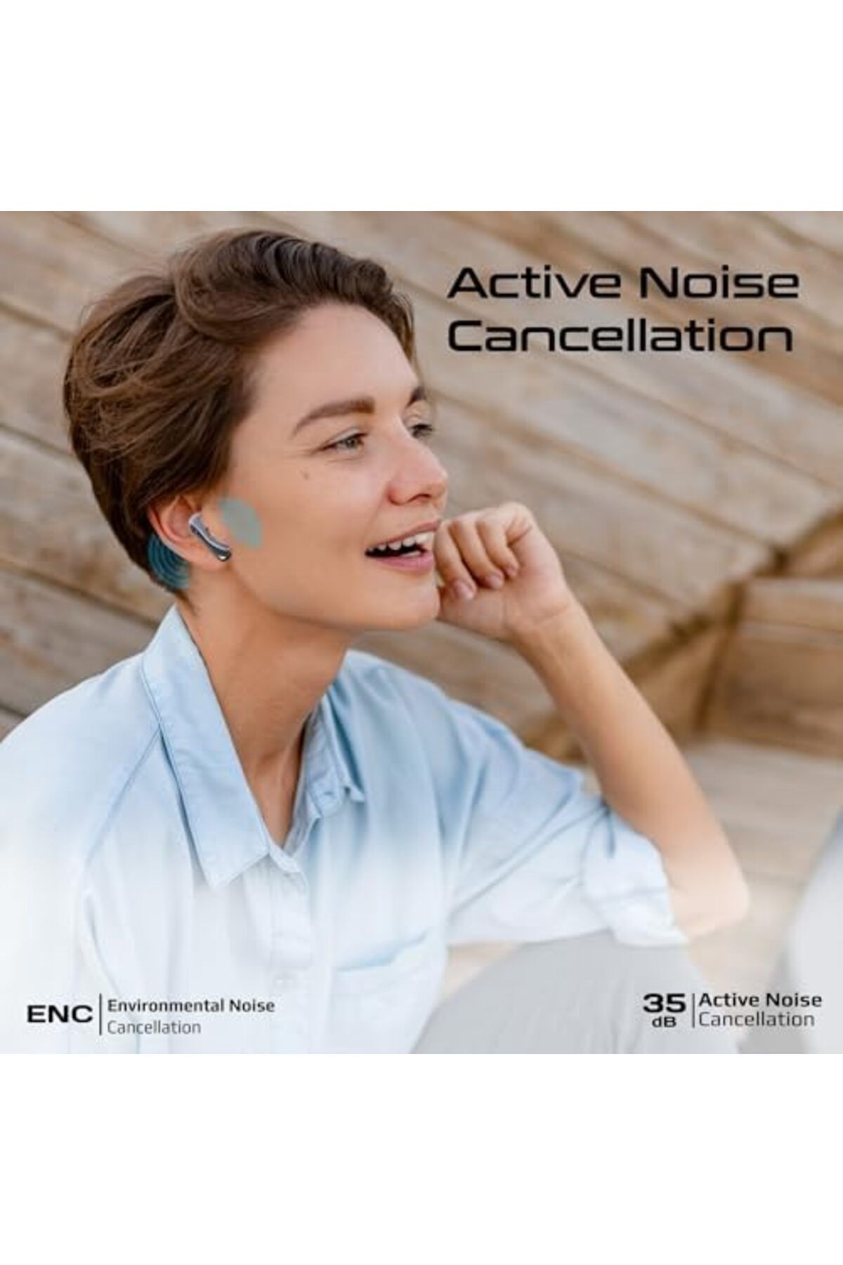 Promate-True Wireless Earbuds with Active Noise Cancellation (ANC) and Environmental Noise Cancellat 6