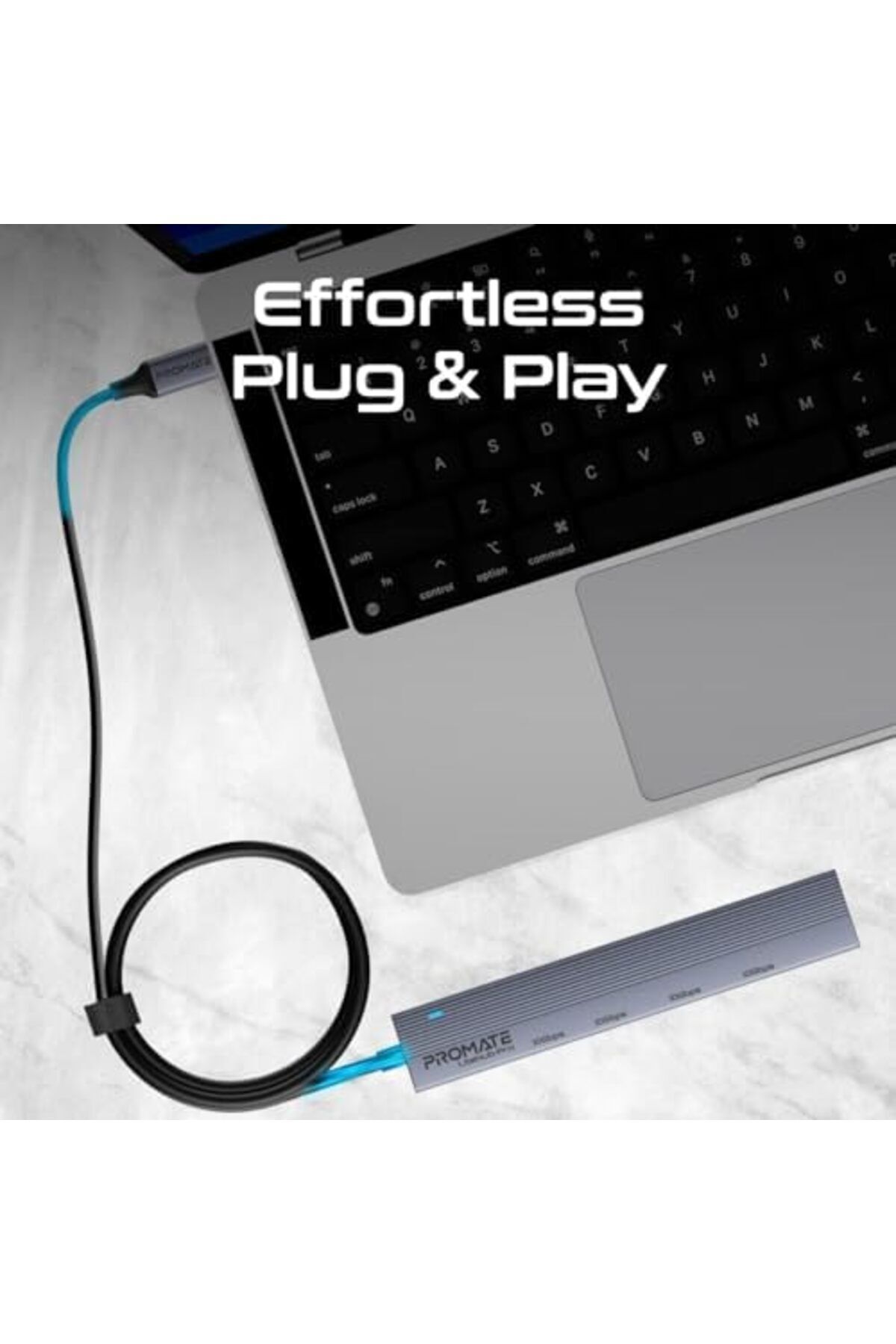 Promate-4-in-1 Multi-Display Hub With Dual USB-A and USB-C Ports 6