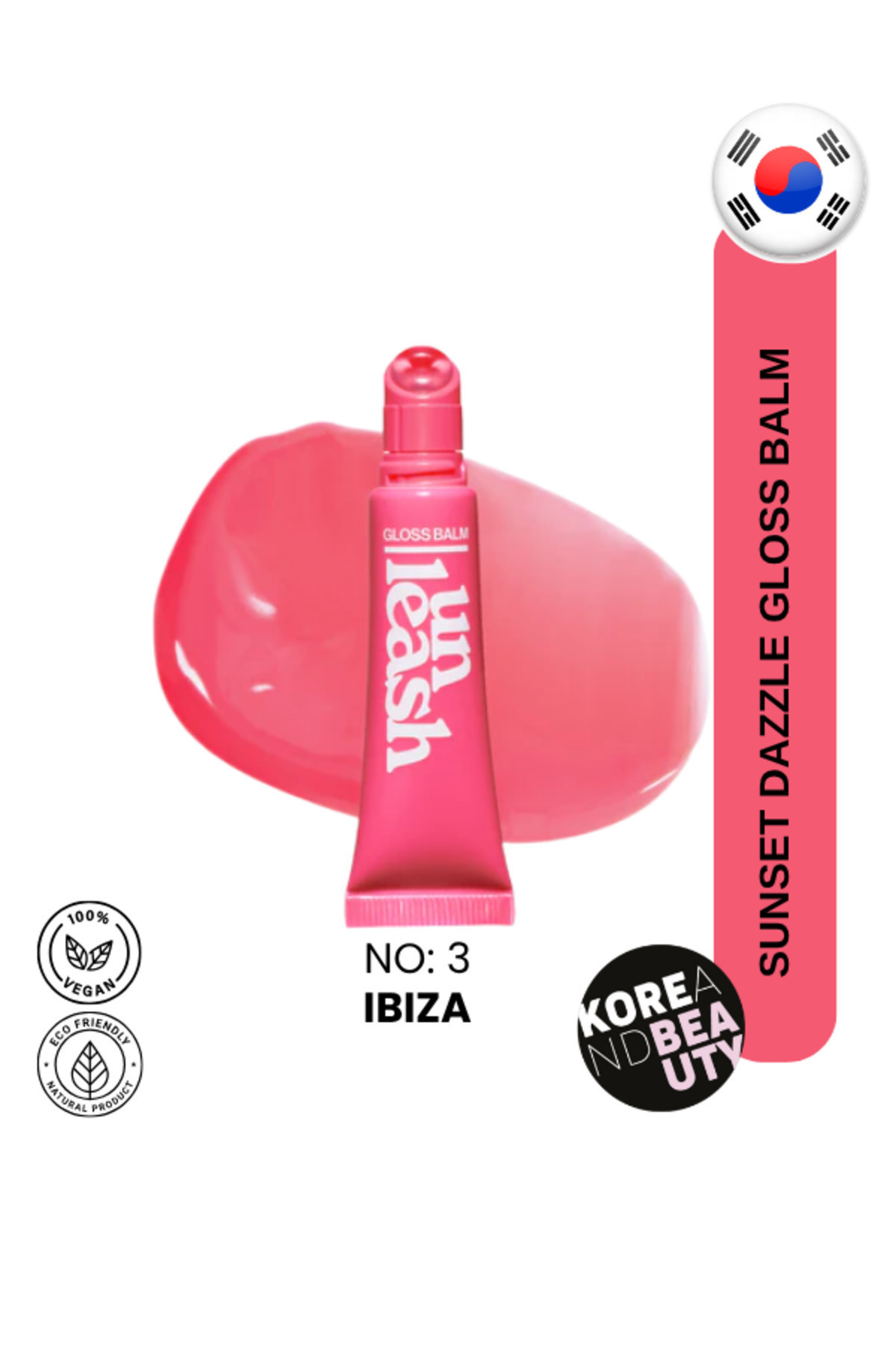 UNLEASHIA Sunset Dazzle Gloss Balm — Nem Destekli Işıltılı Dudak