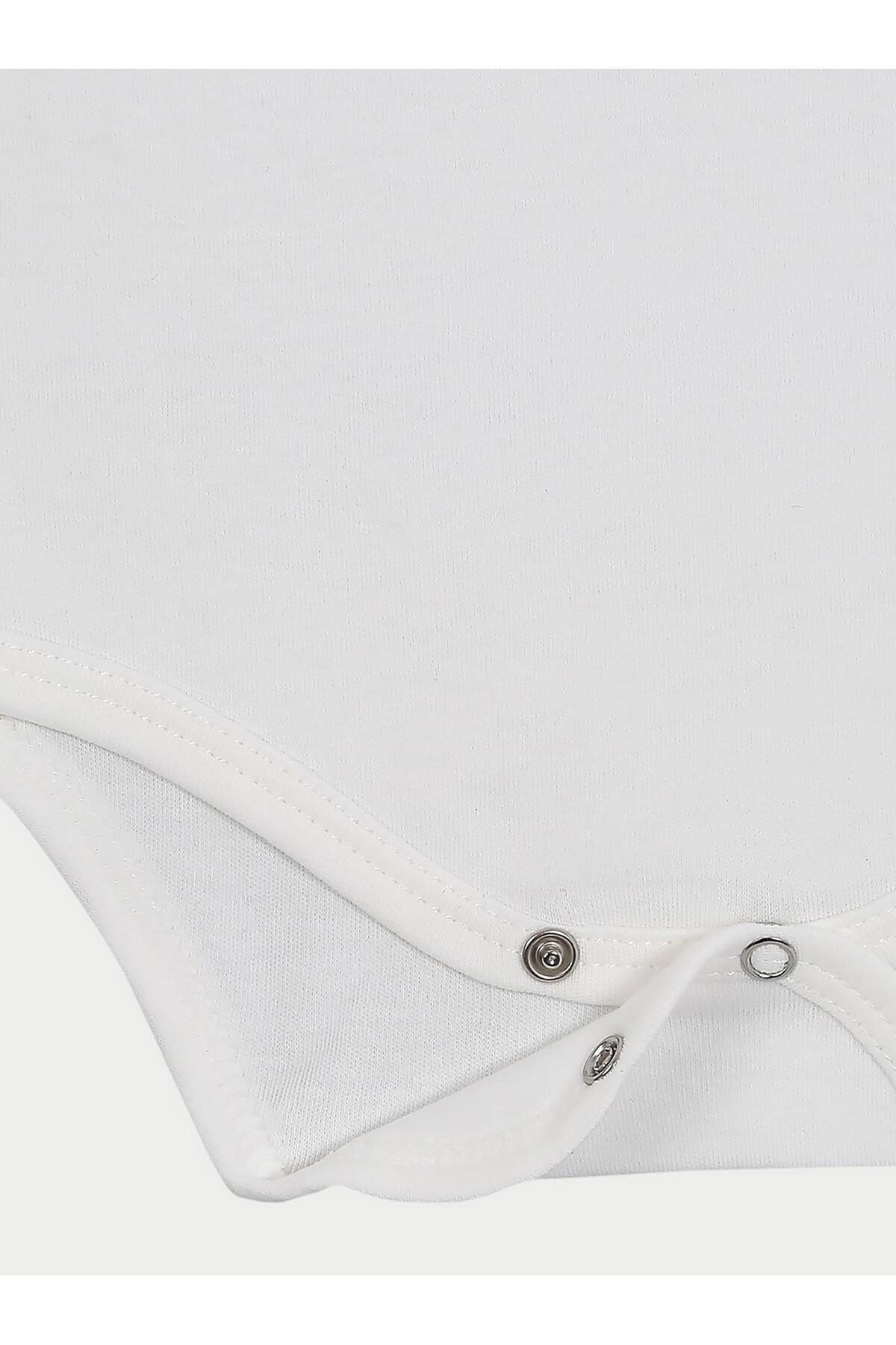 vitmo 5'li Bebek Uzun Kollu %100 Doğal Pamuk Çıtçıtlı Body Zıbın fotoğrafı 4 (önizleme)